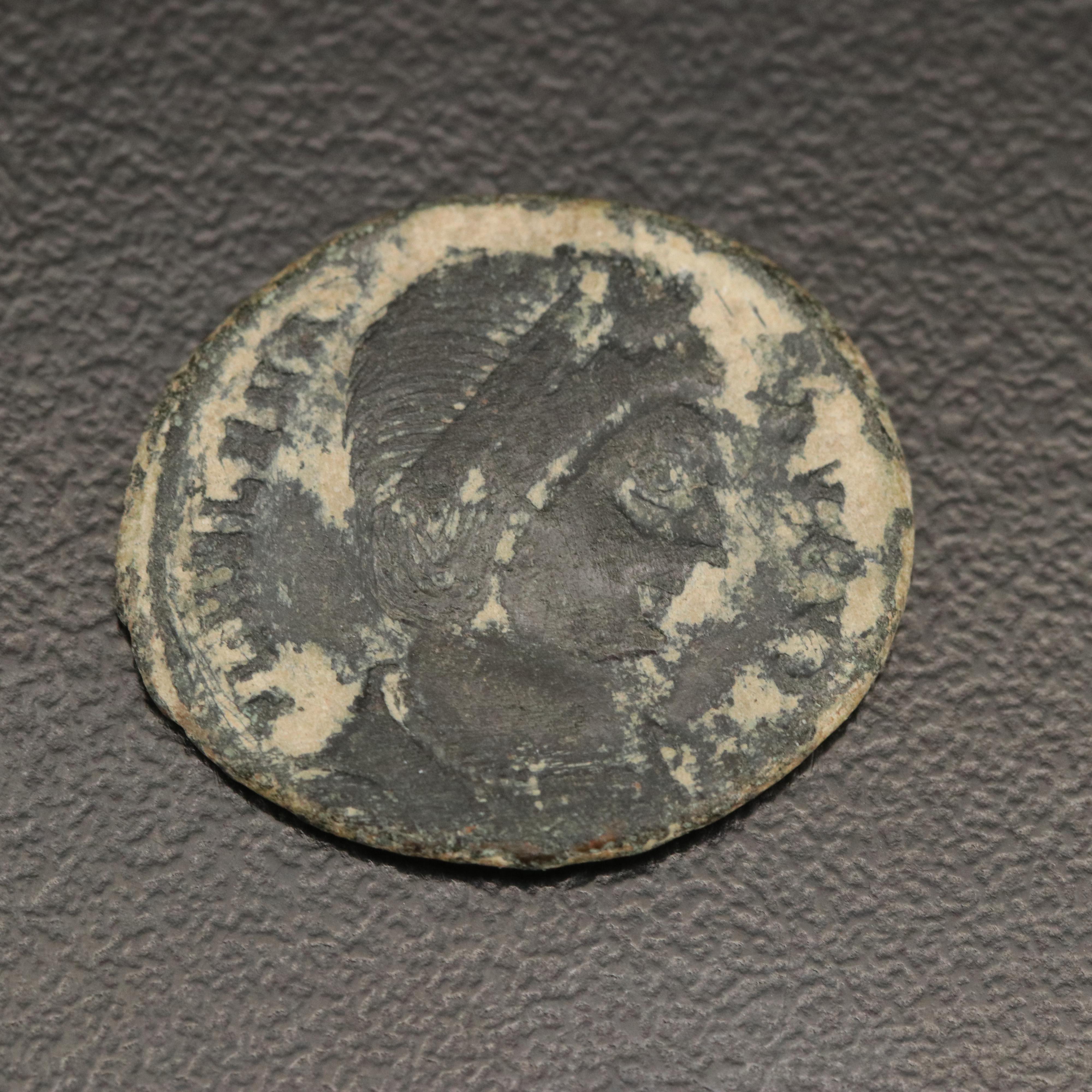Ancient Roman Imperial AE3 Coin of Helena, ca. 324 AD