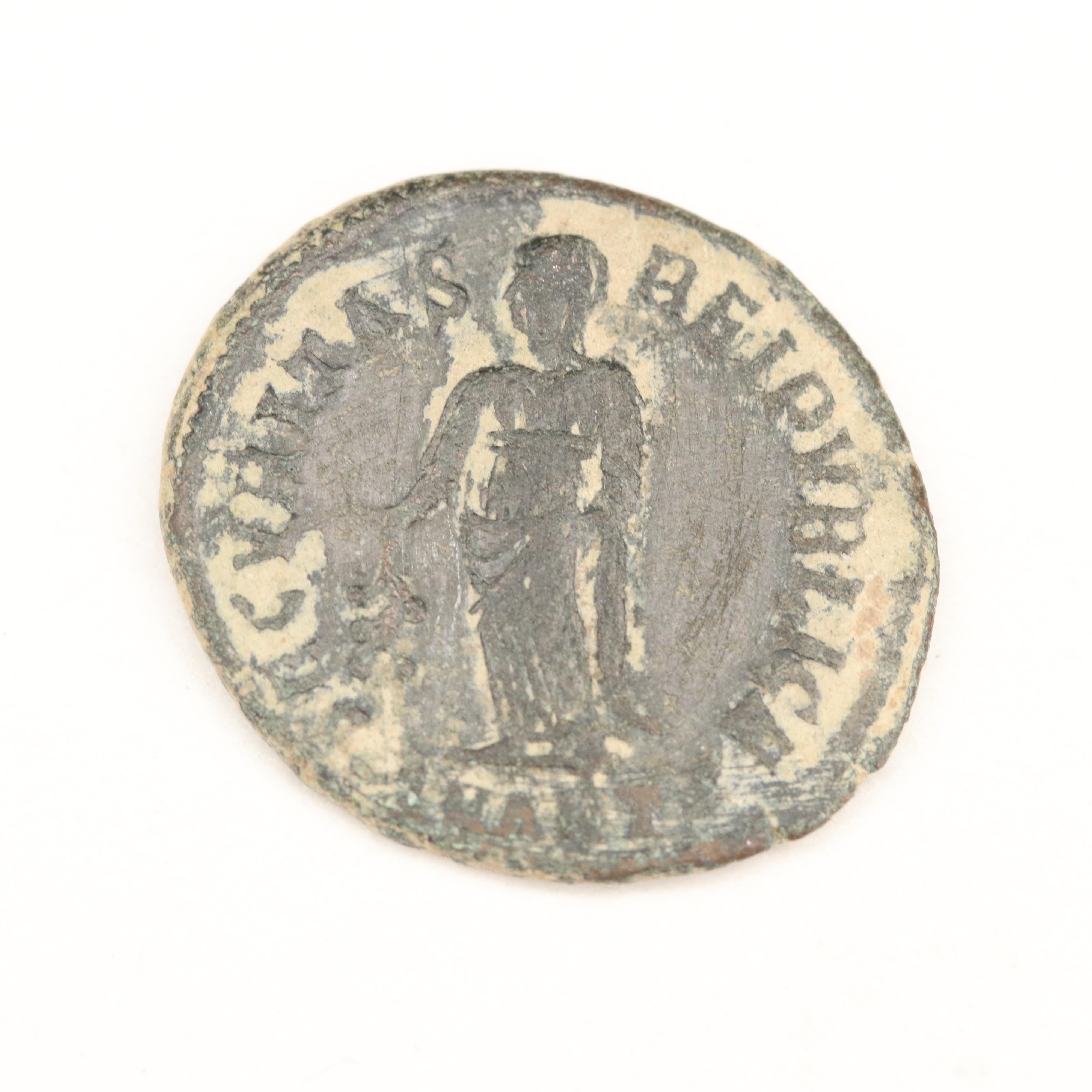 Ancient Roman Imperial AE3 Coin of Helena, ca. 324 AD