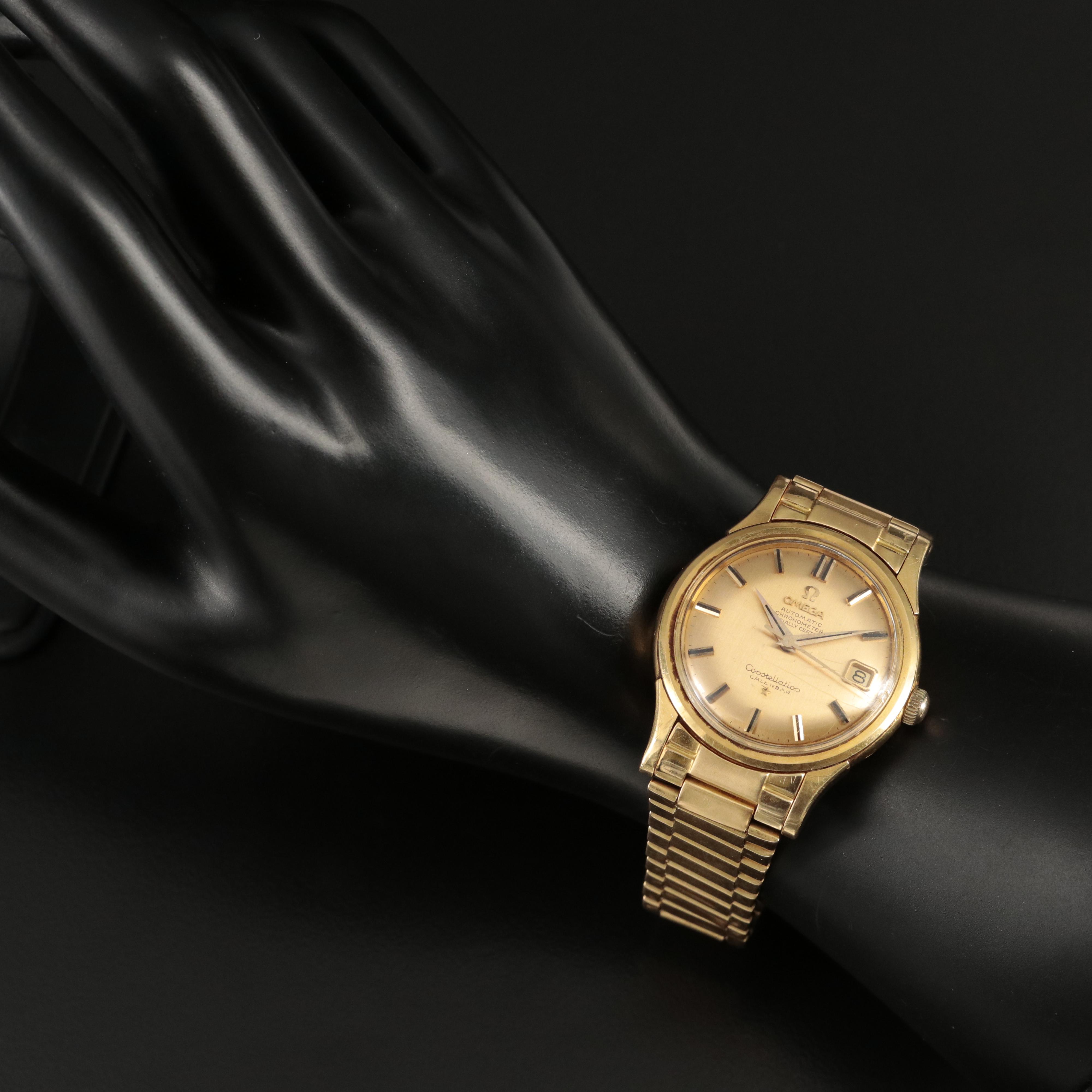 Omega Constellation 18K Calendar Officially Certified Chronometer Watch