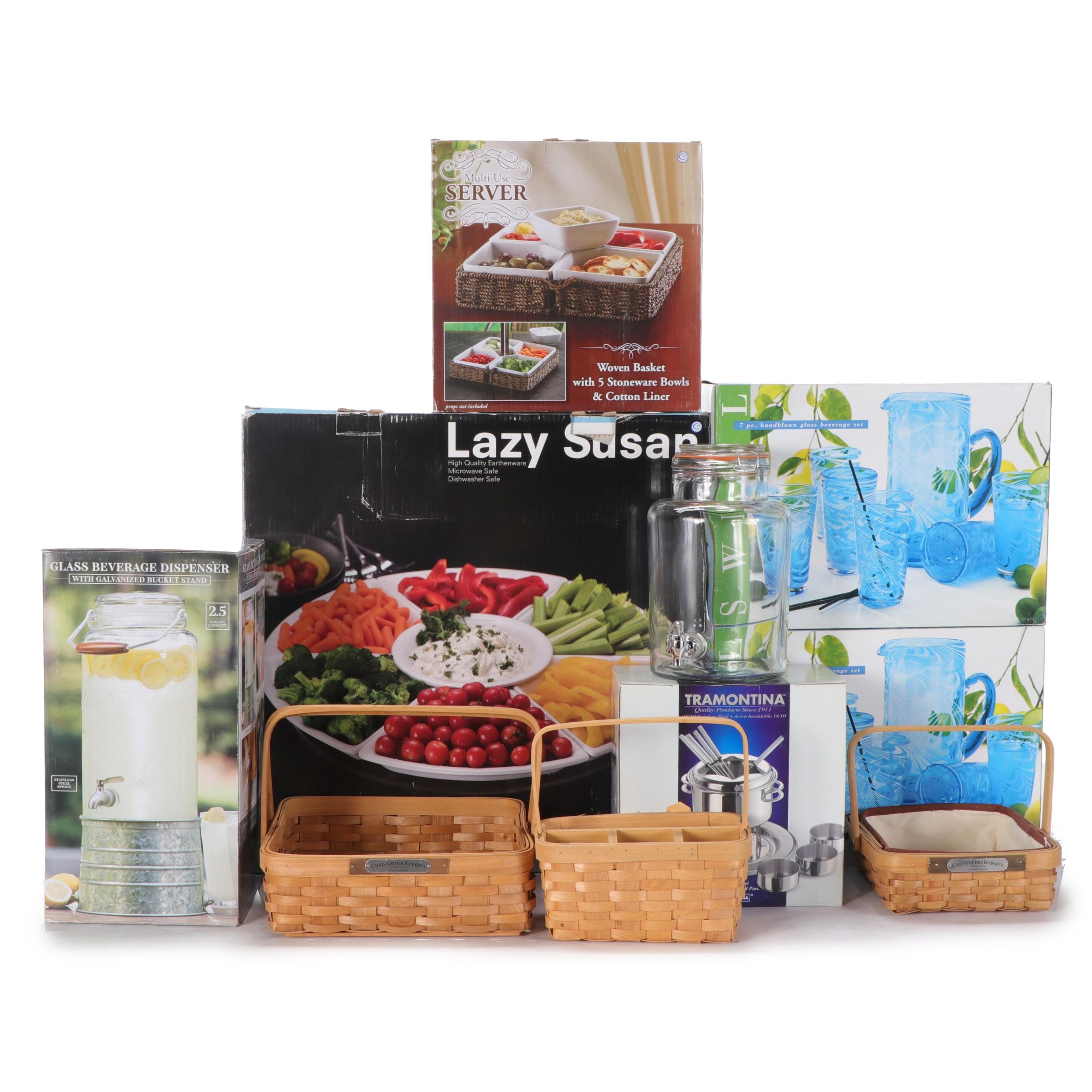 Tramontina Fondue Set with Serveware and Basket Collection