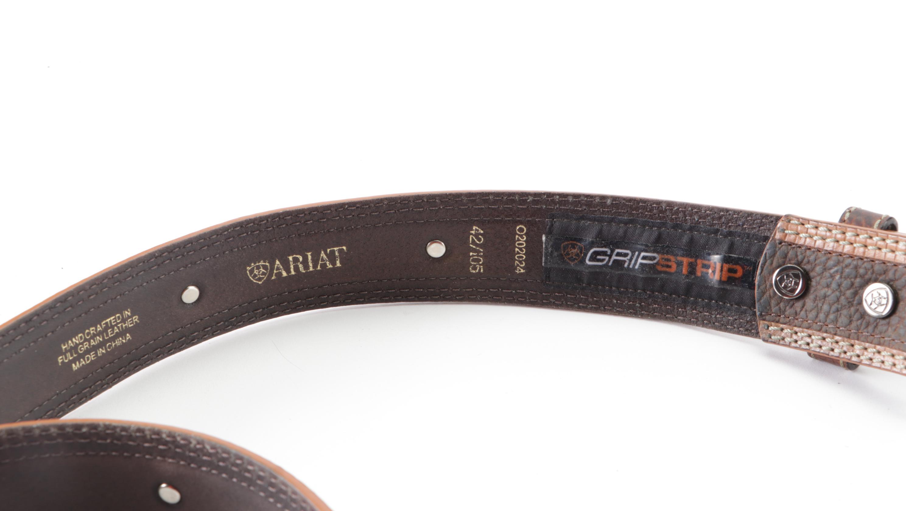 Wrangler, 3D Belt, Ariat, and More Western Style Leather Belts