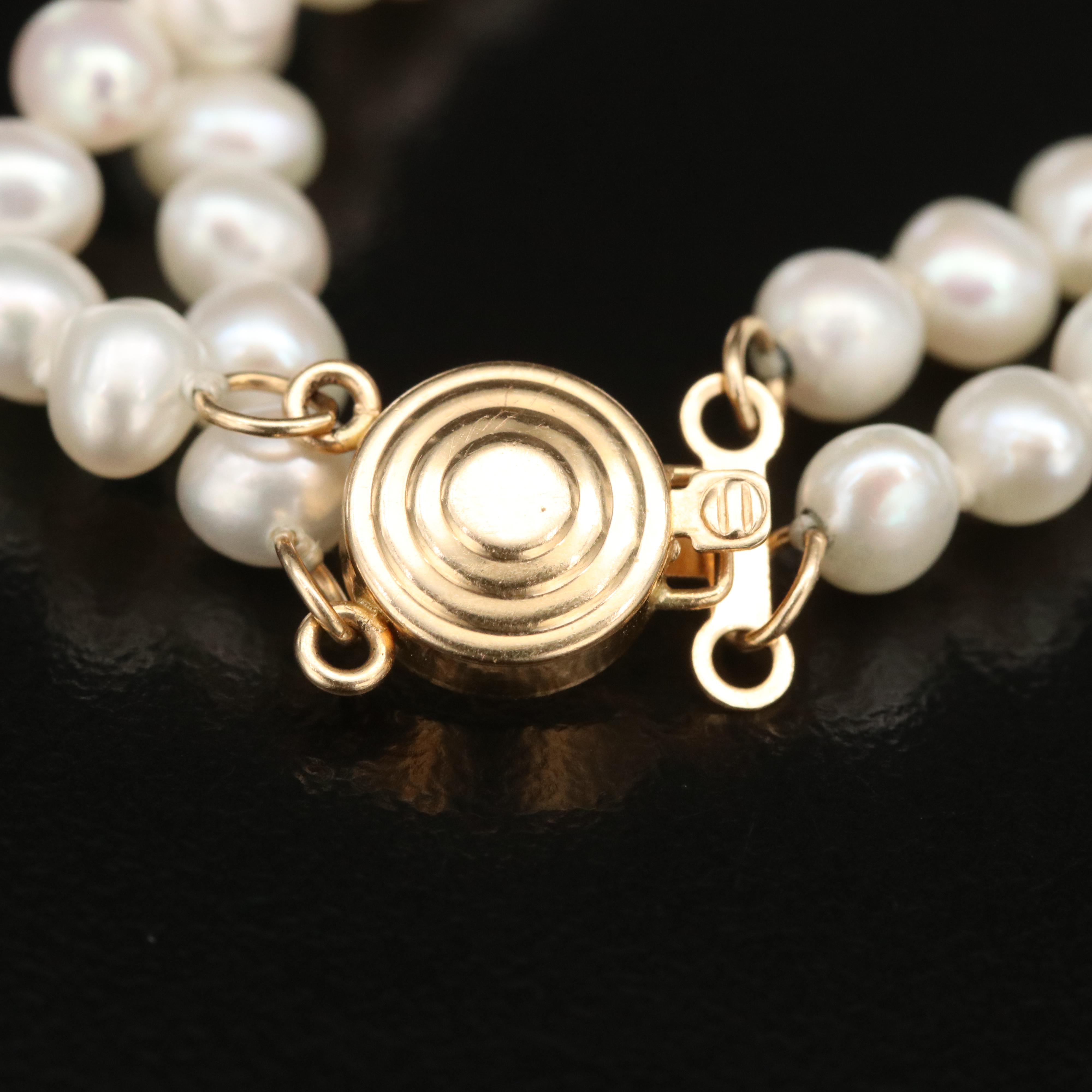 14K Pearl Bracelet