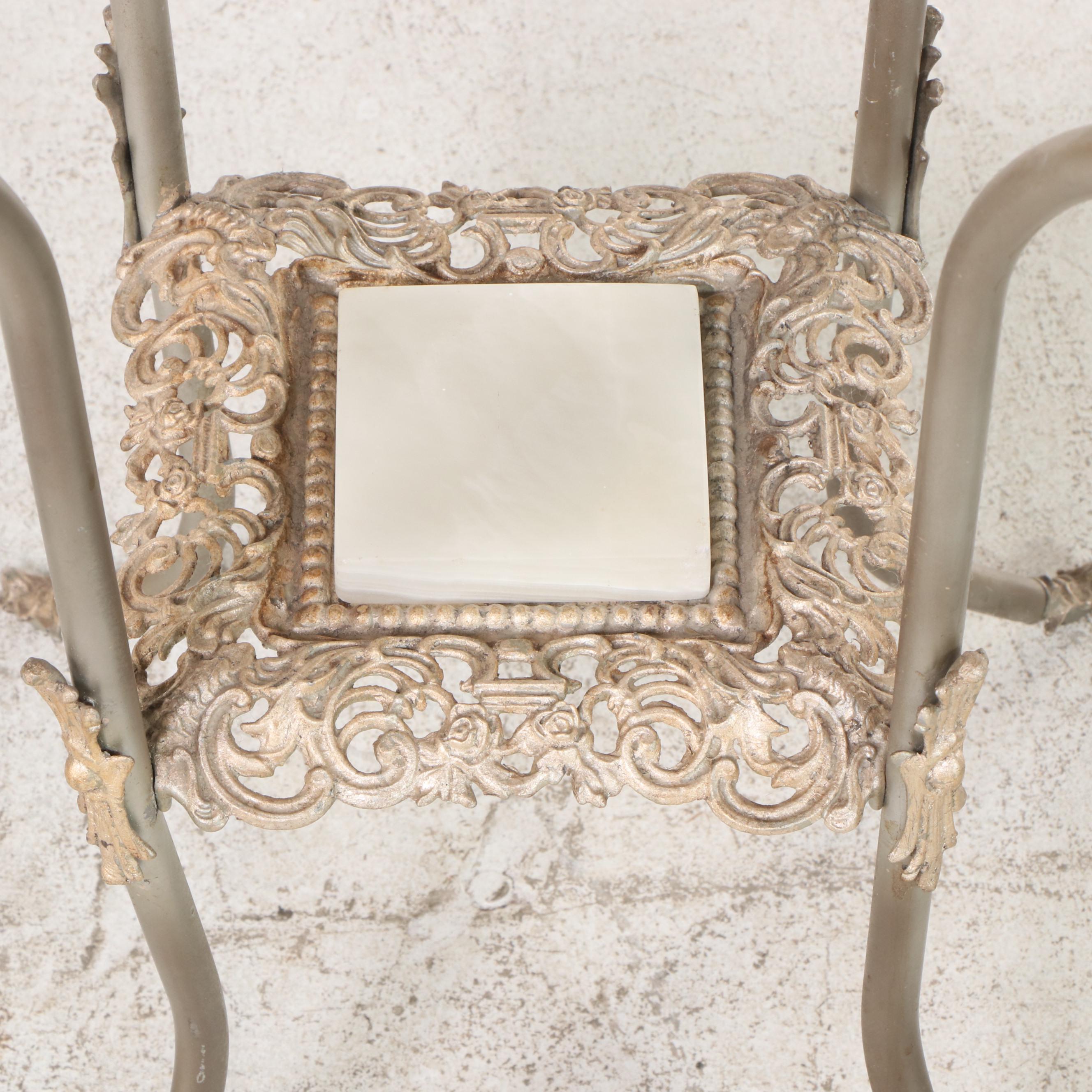 Victorian Style Cast Aluminum Plant Stand