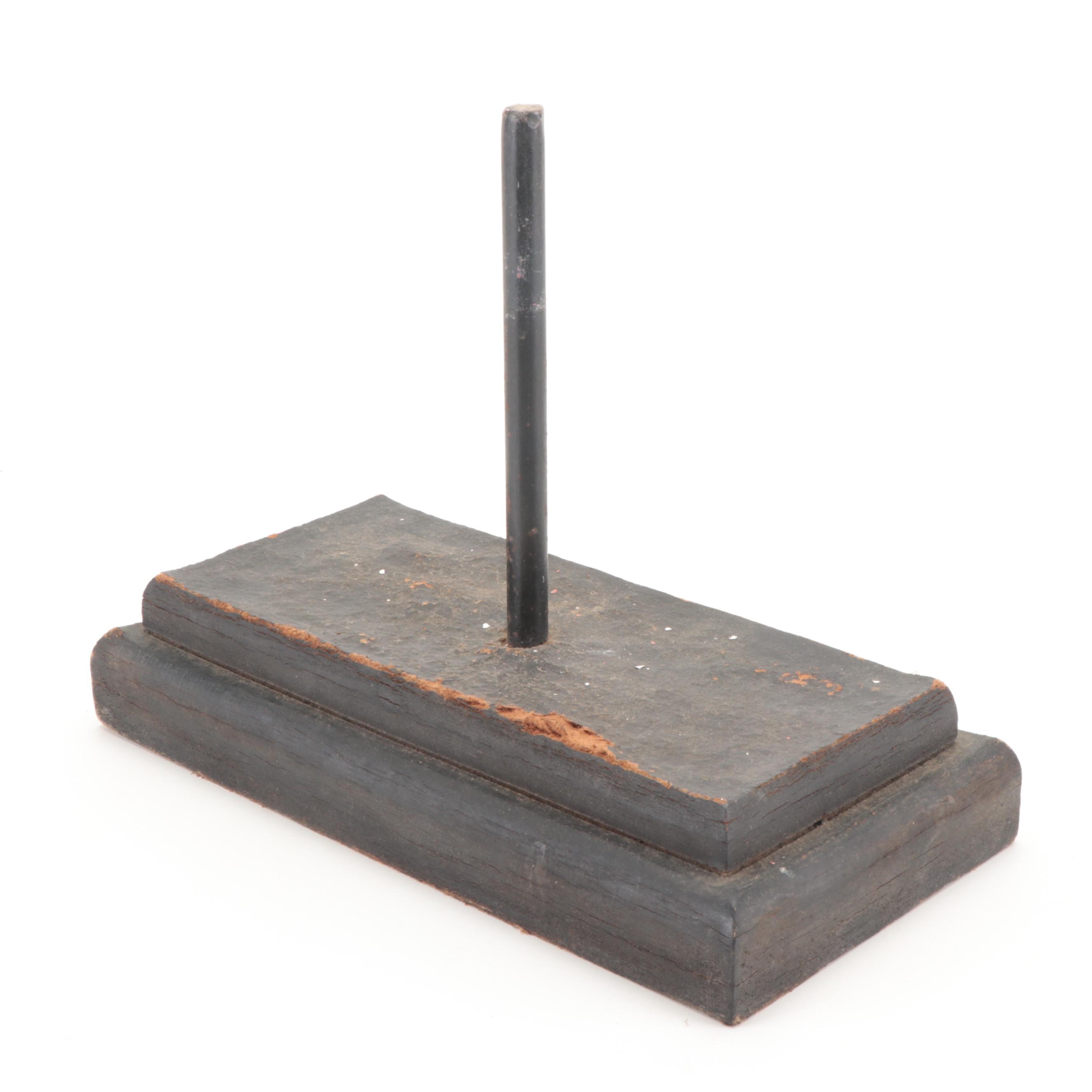 Distressed Carved Wood Rooster