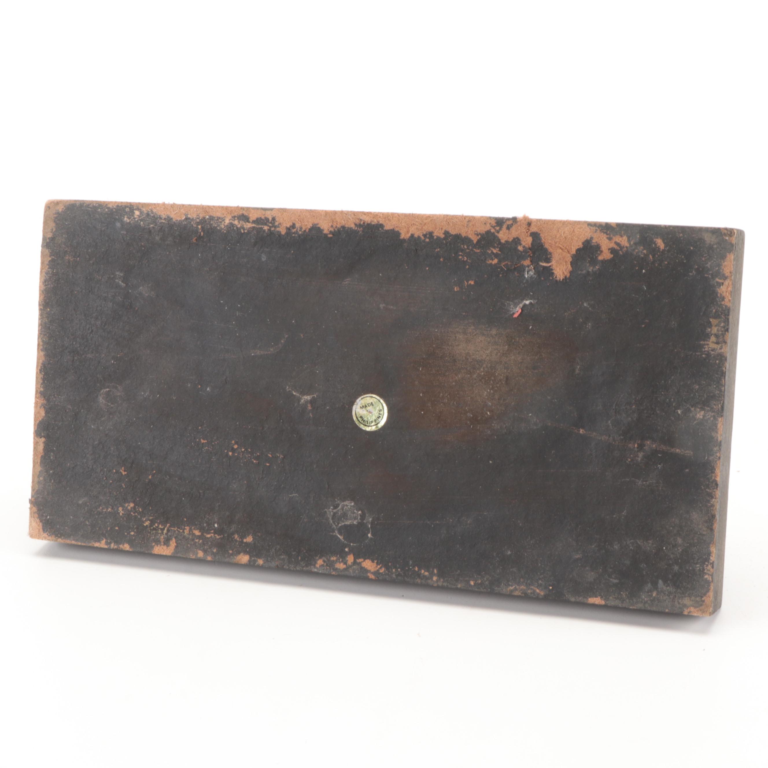 Distressed Carved Wood Rooster