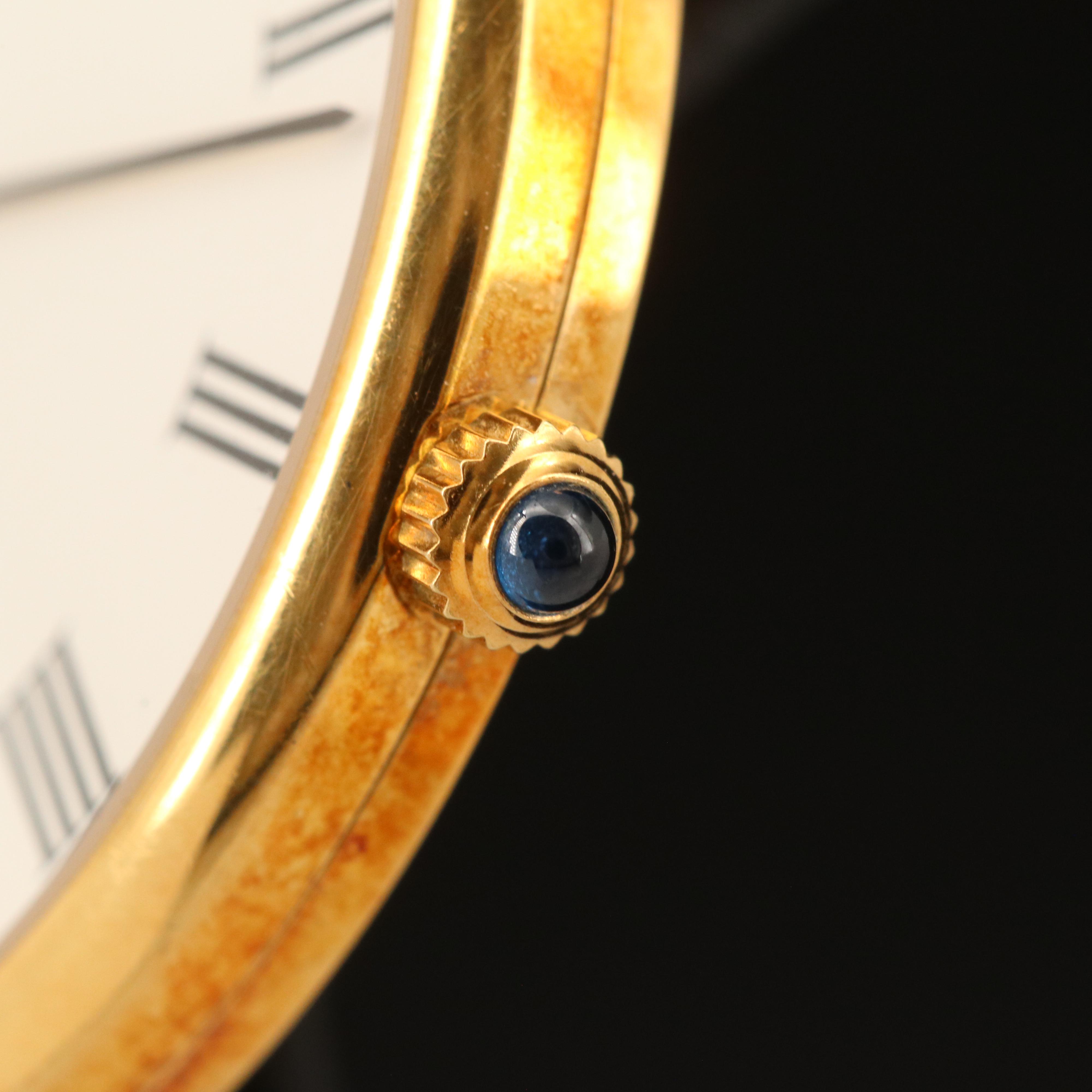 18K Chopard Classique White Roman Dial Watch