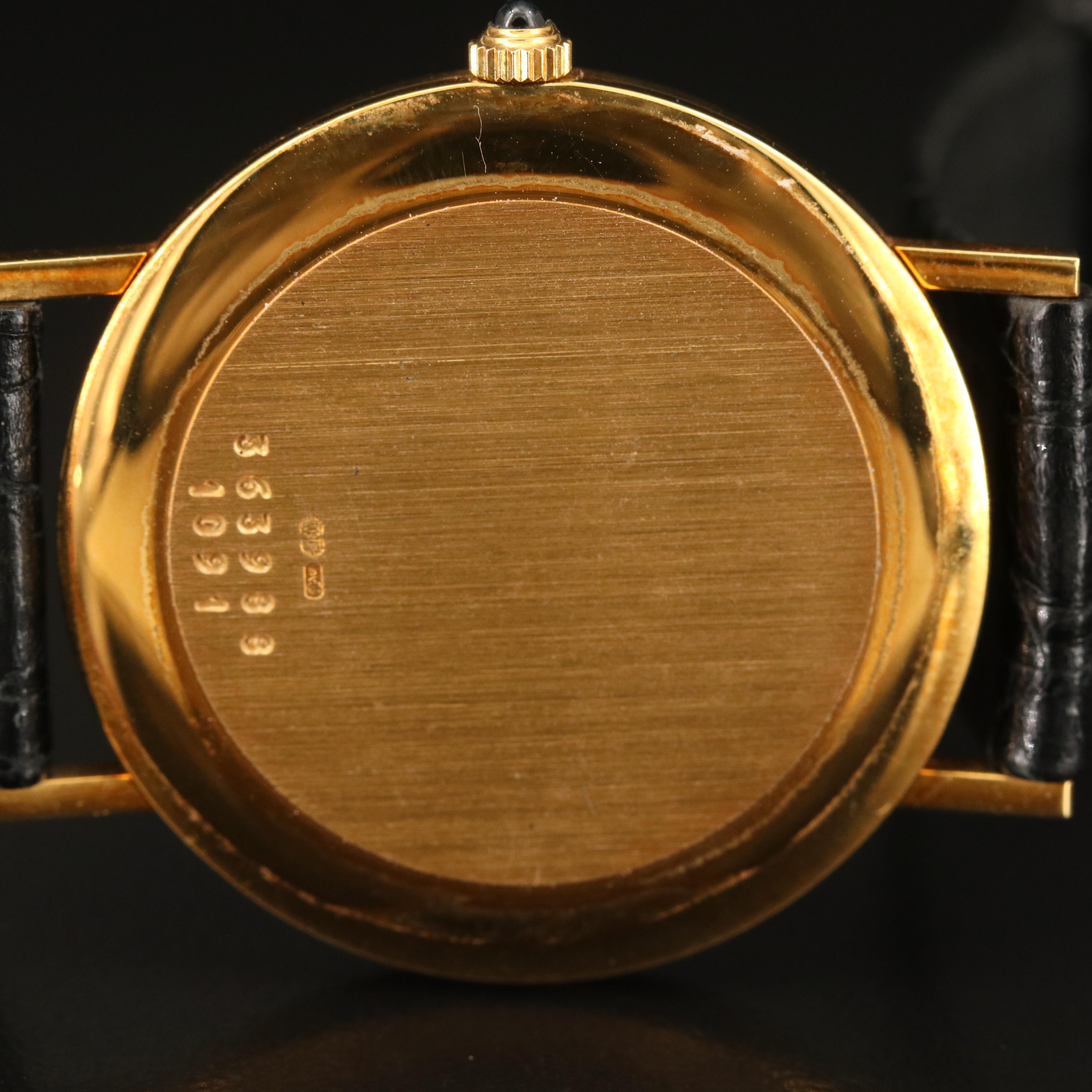 18K Chopard Classique White Roman Dial Watch