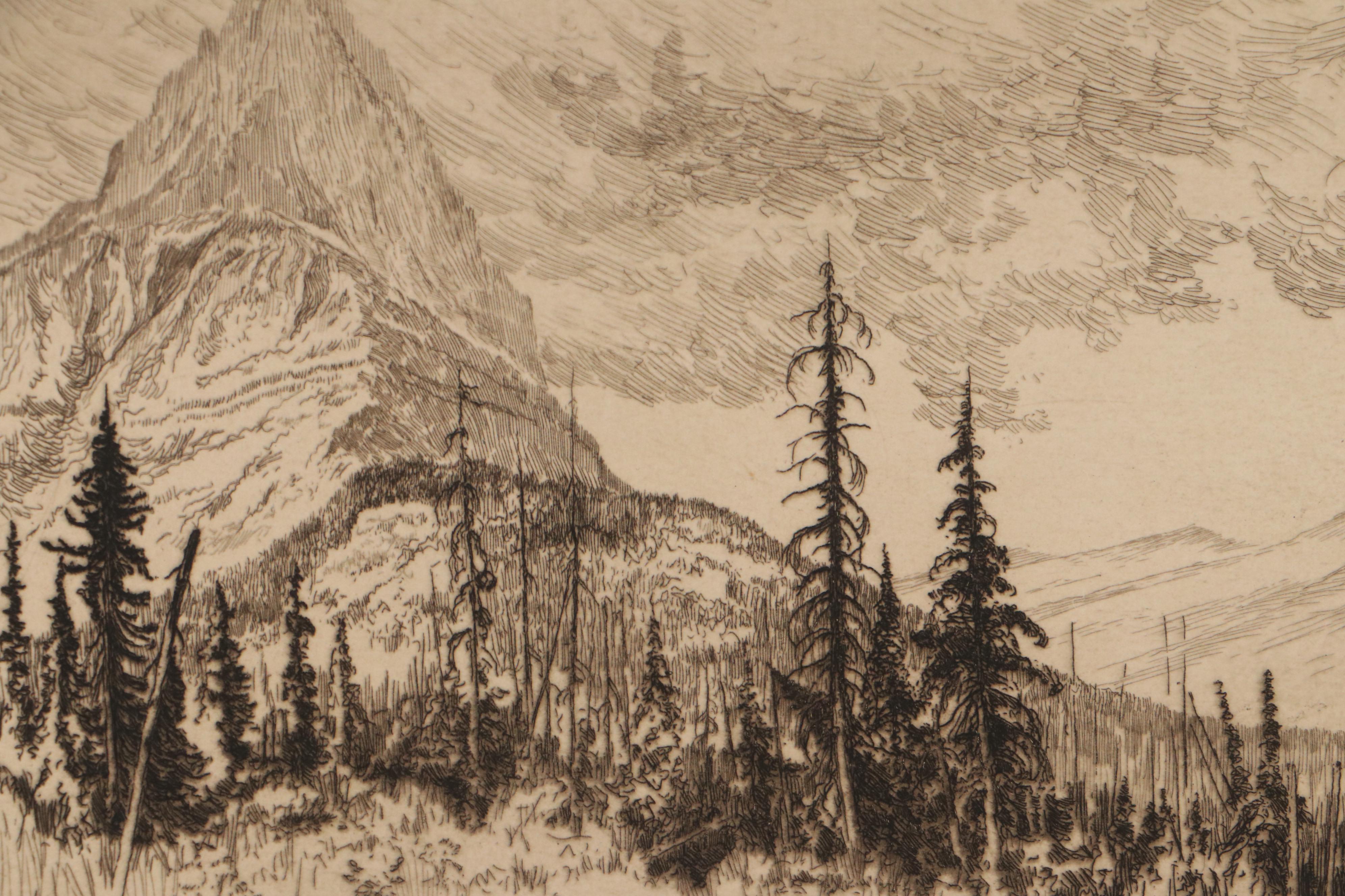 Lee Sturges Etchings Including "Stark's Peak," 1921