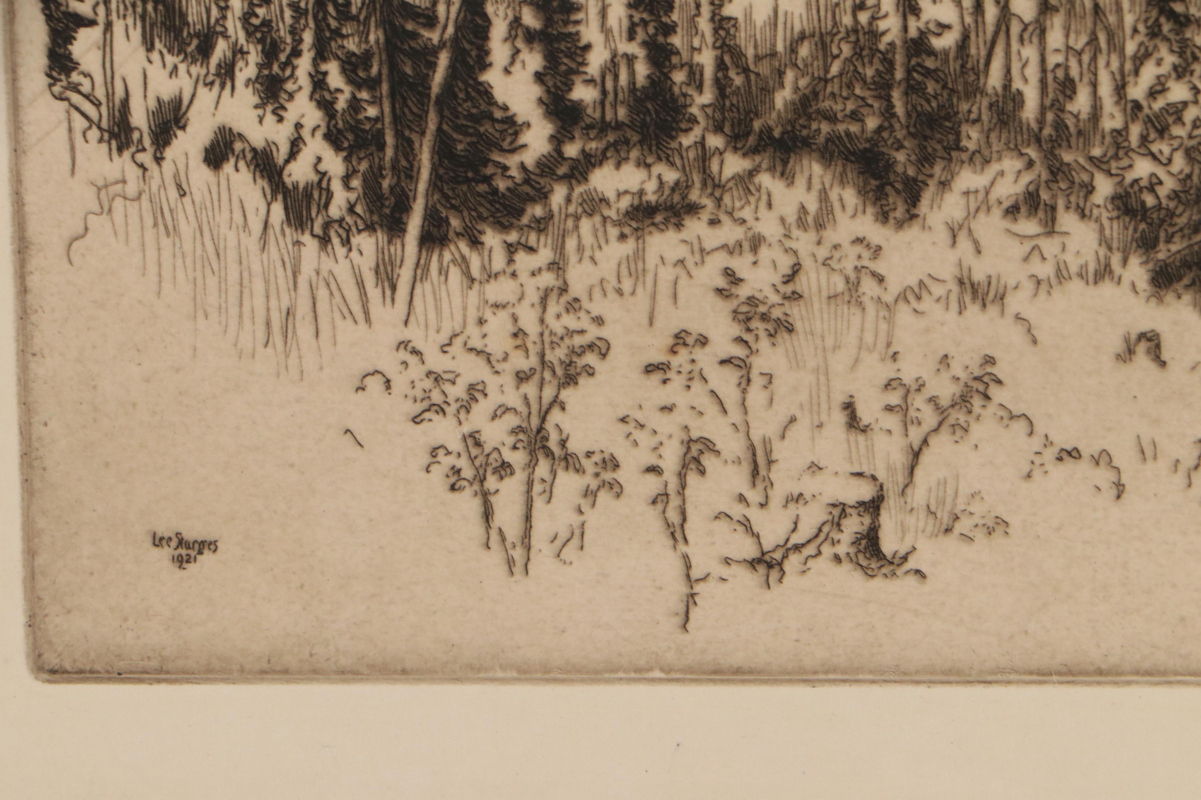 Lee Sturges Etchings Including "Stark's Peak," 1921