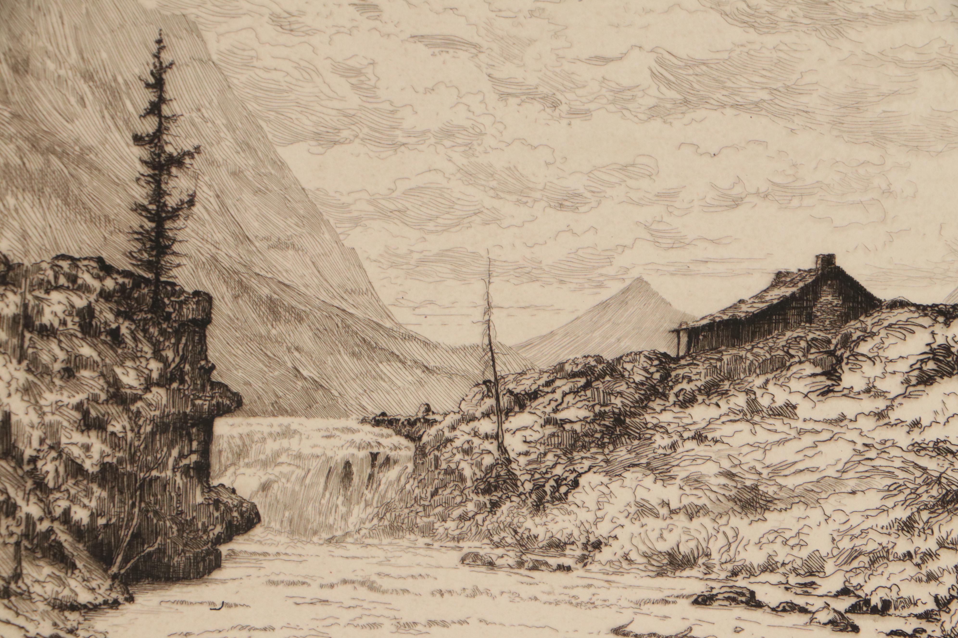 Lee Sturges Etchings Including "Stark's Peak," 1921