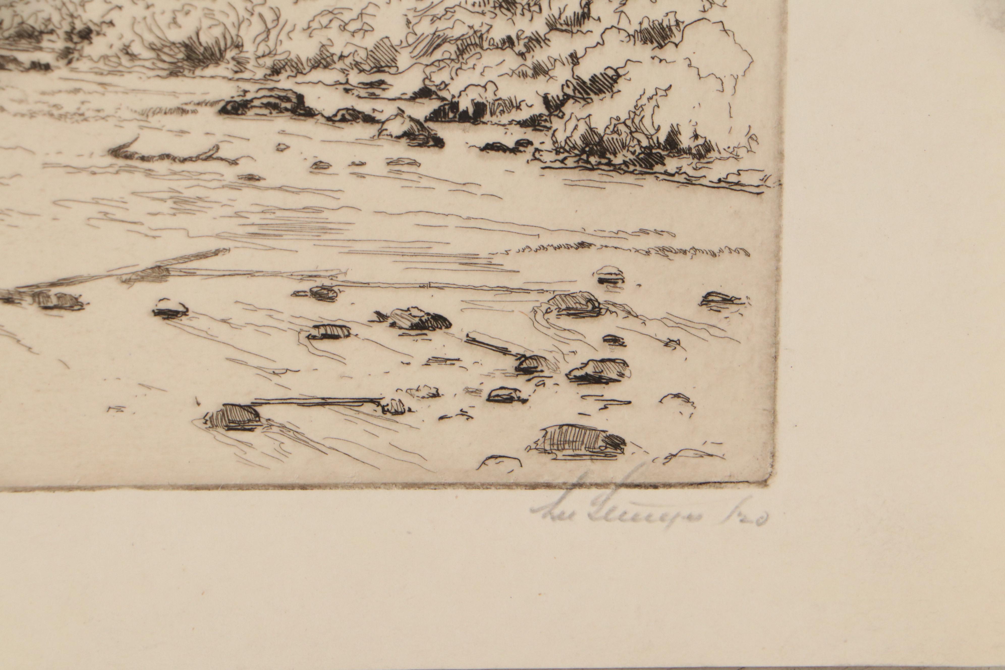 Lee Sturges Etchings Including "Stark's Peak," 1921