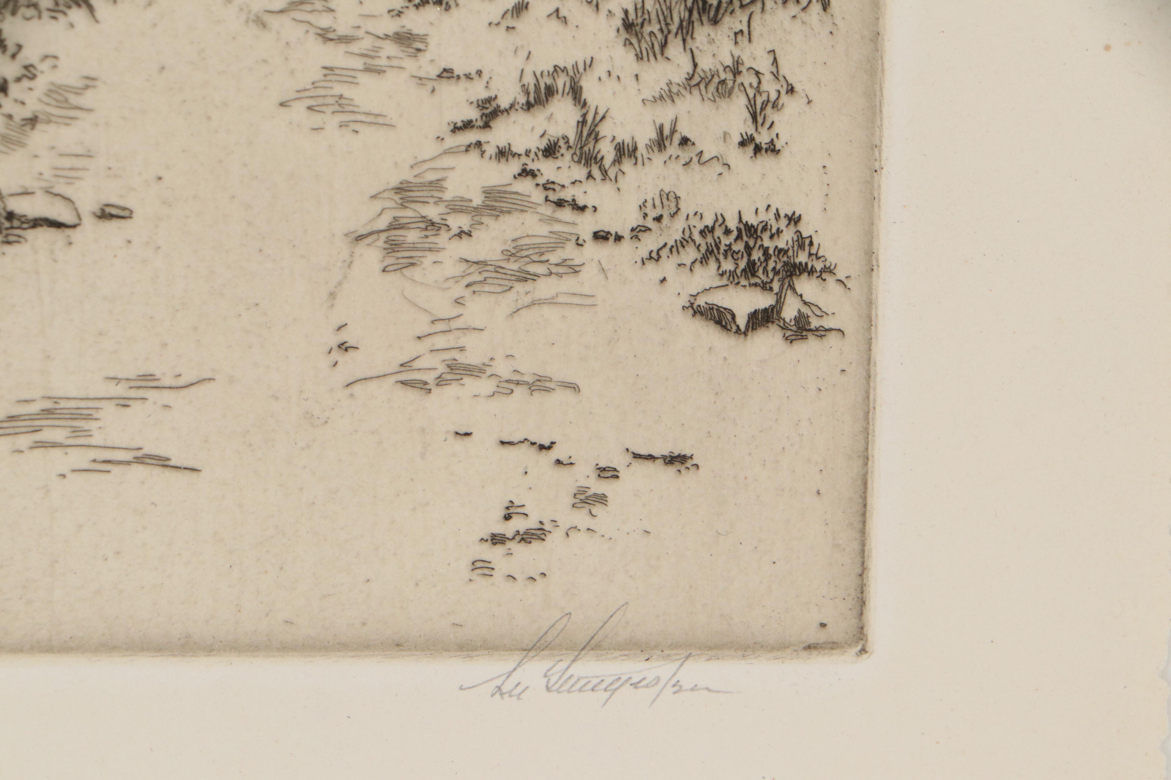 Lee Sturges Etchings Including "Stark's Peak," 1921