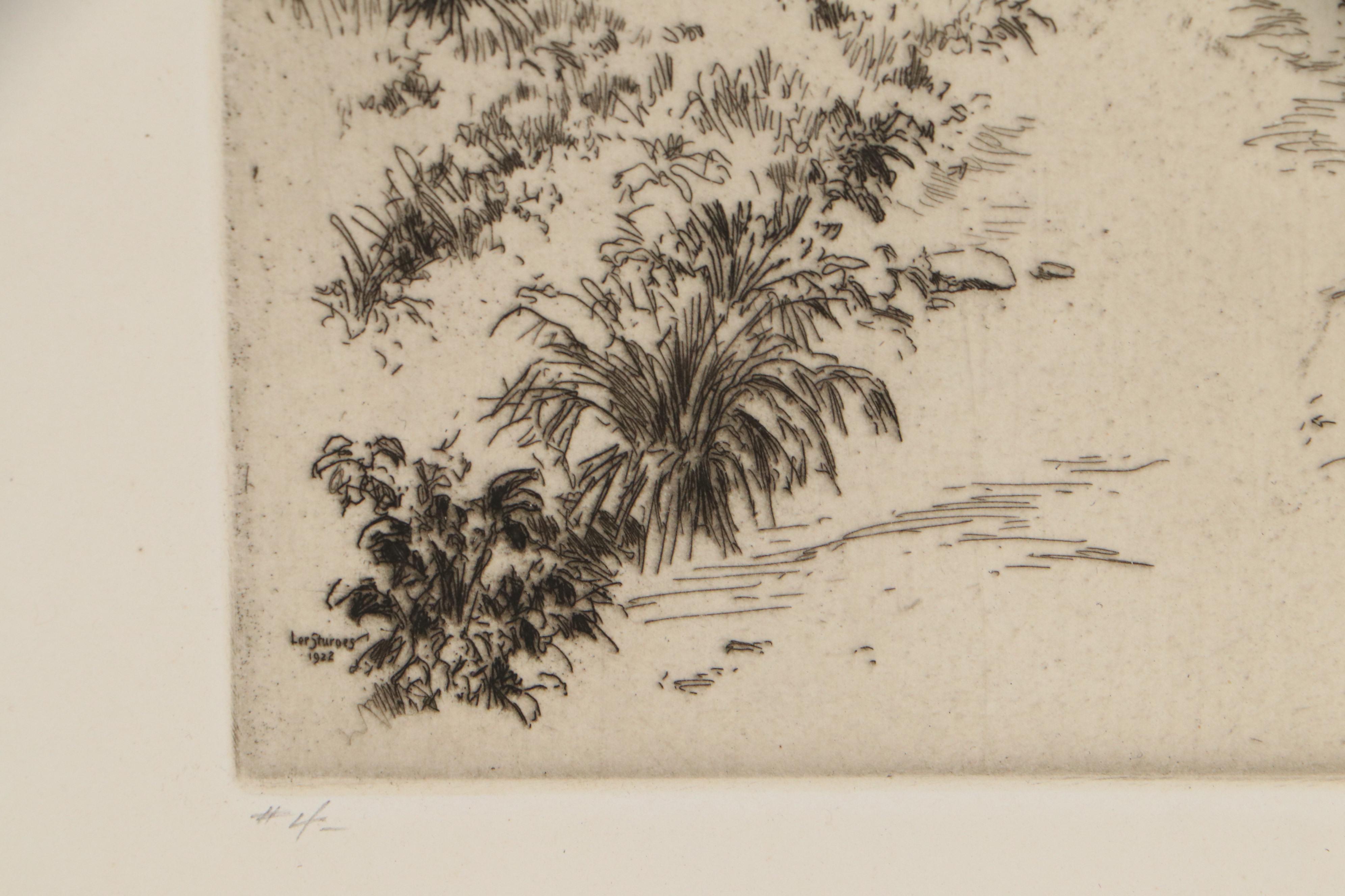 Lee Sturges Etchings Including "Stark's Peak," 1921