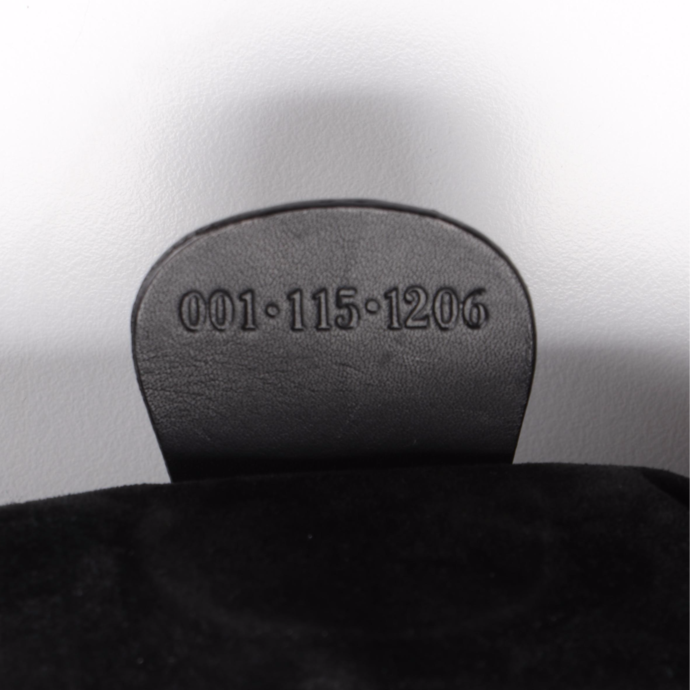 Gucci Web Strap Leather Shoulder Bag