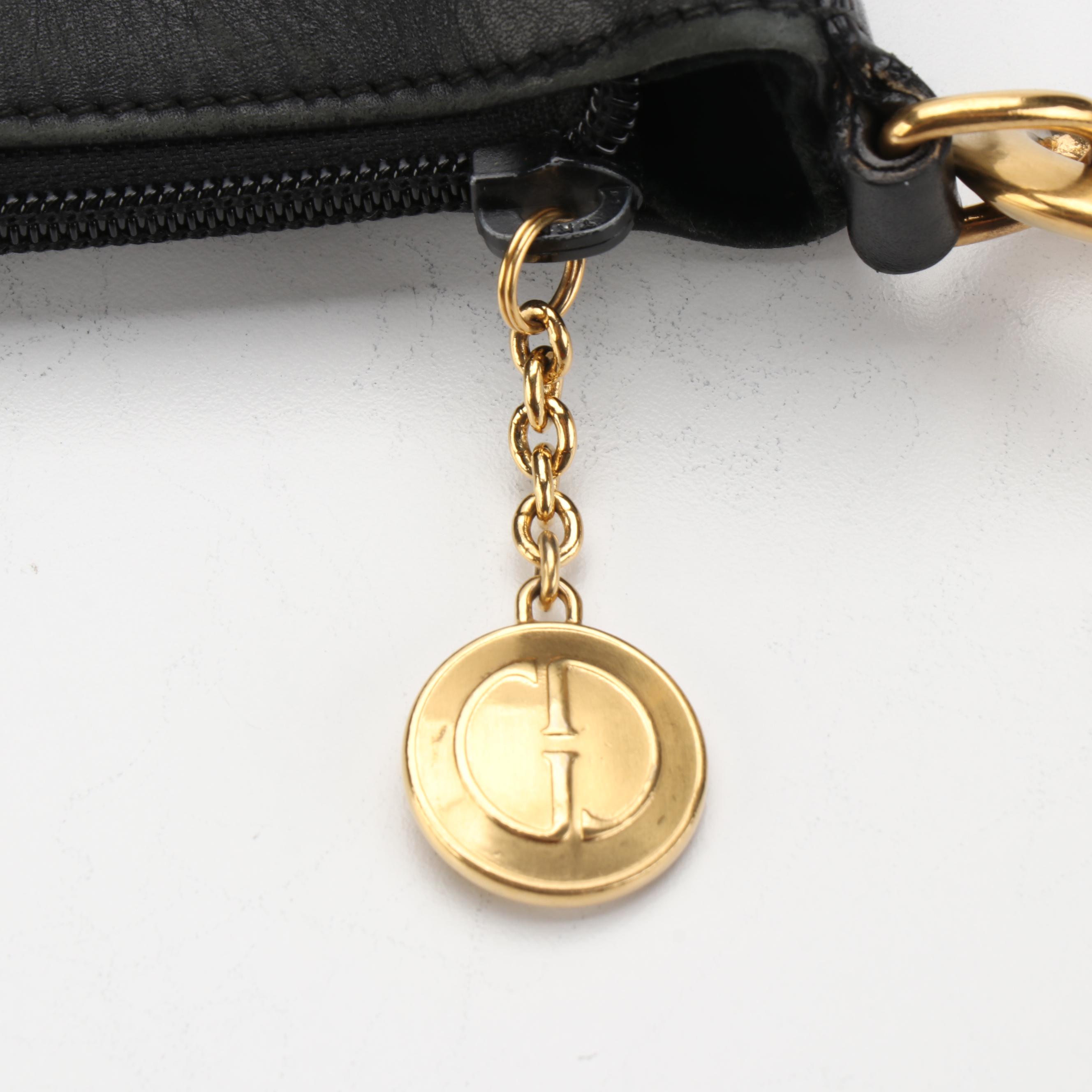 Gucci Web Strap Leather Shoulder Bag