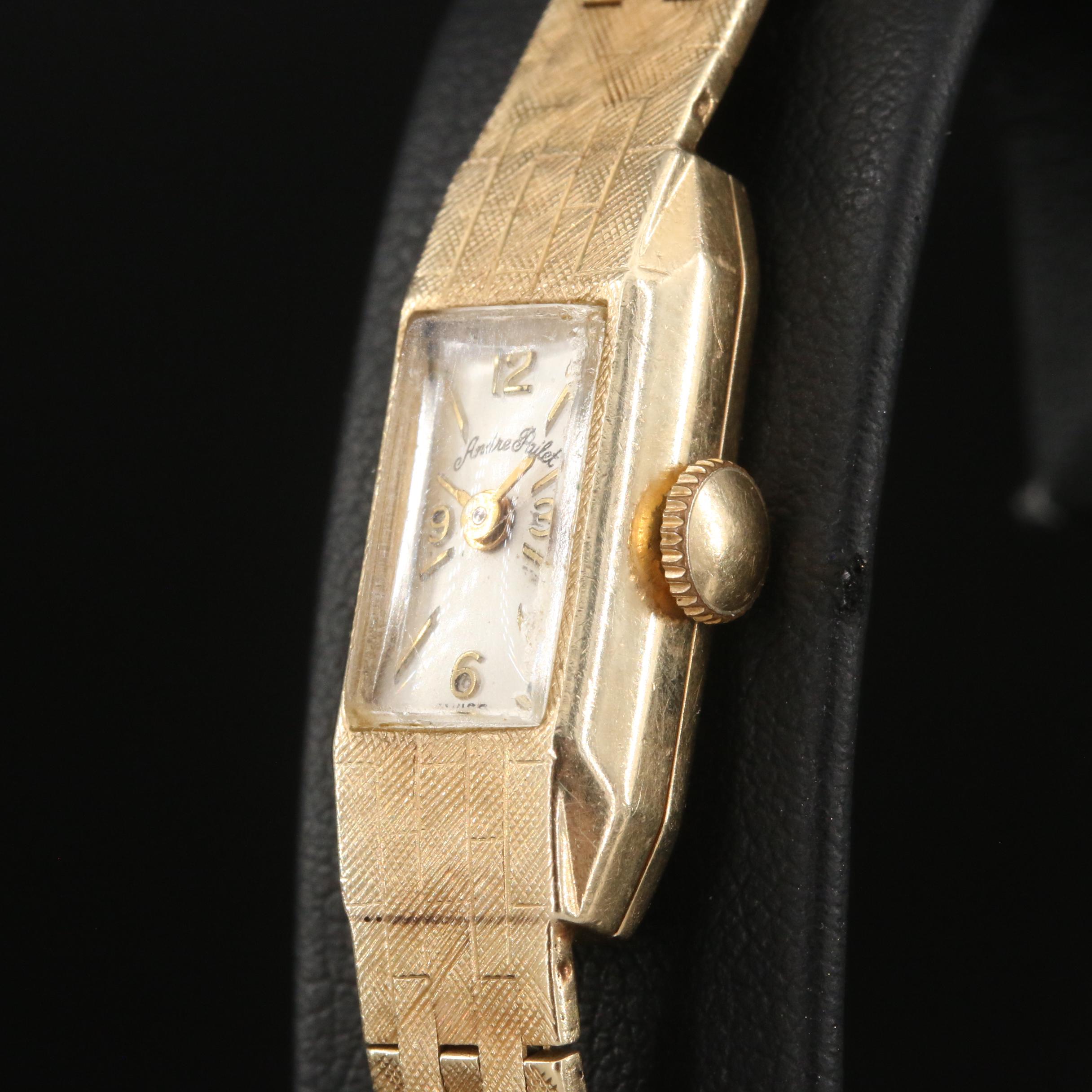 14K Andre Pailet Swiss Watch