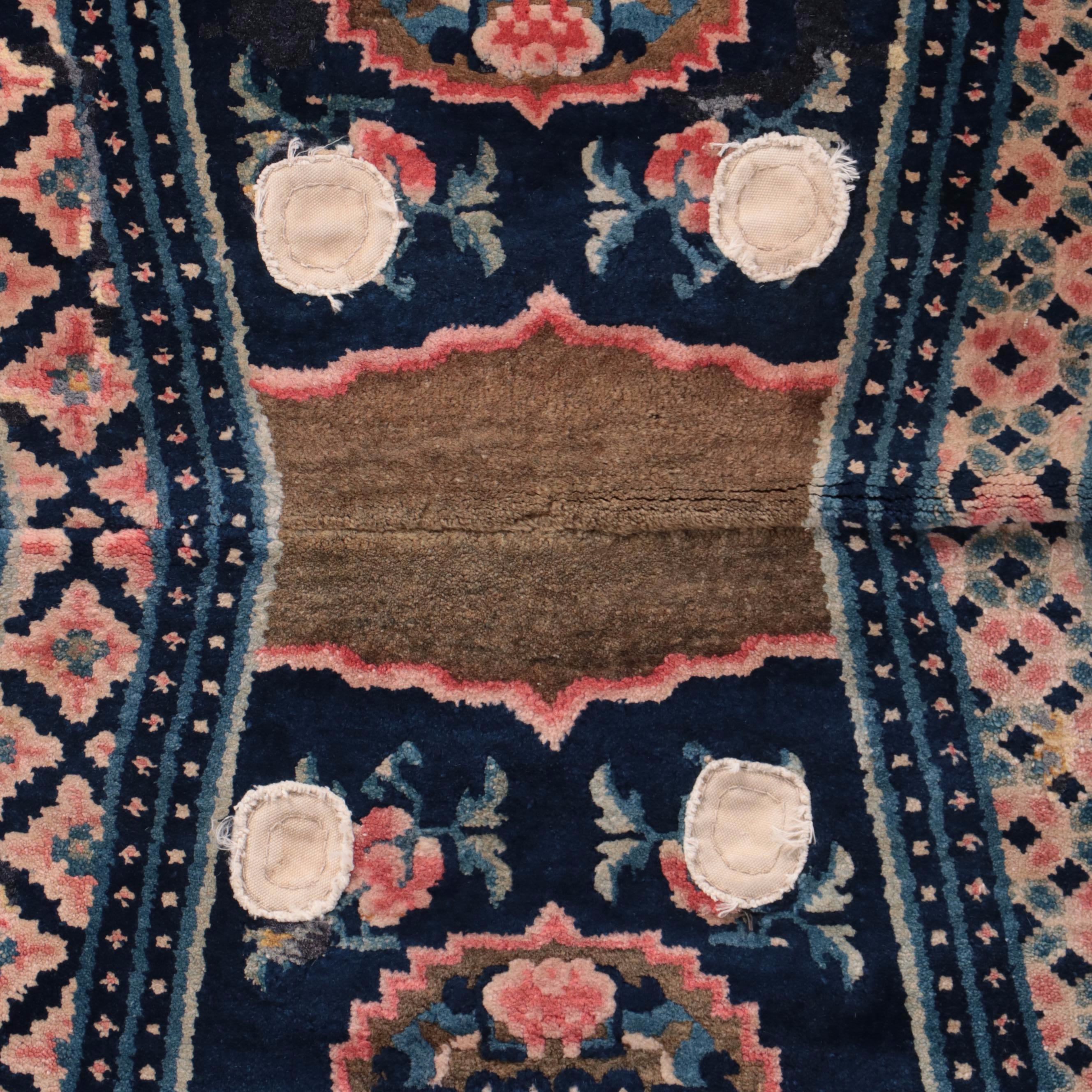 2'1 x 4'2 Tibetan Hand-Knotted Saddle Blanket