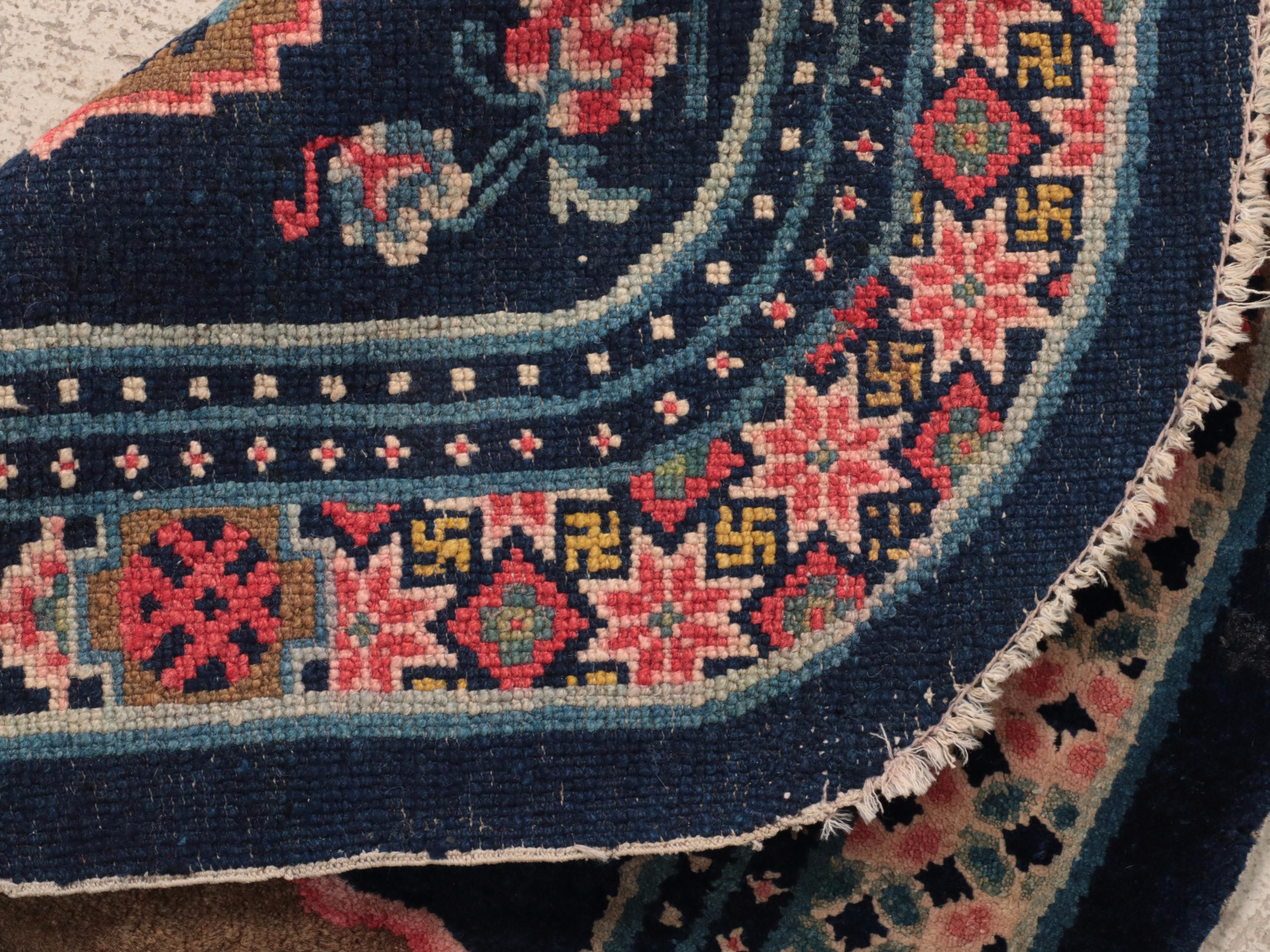 2'1 x 4'2 Tibetan Hand-Knotted Saddle Blanket
