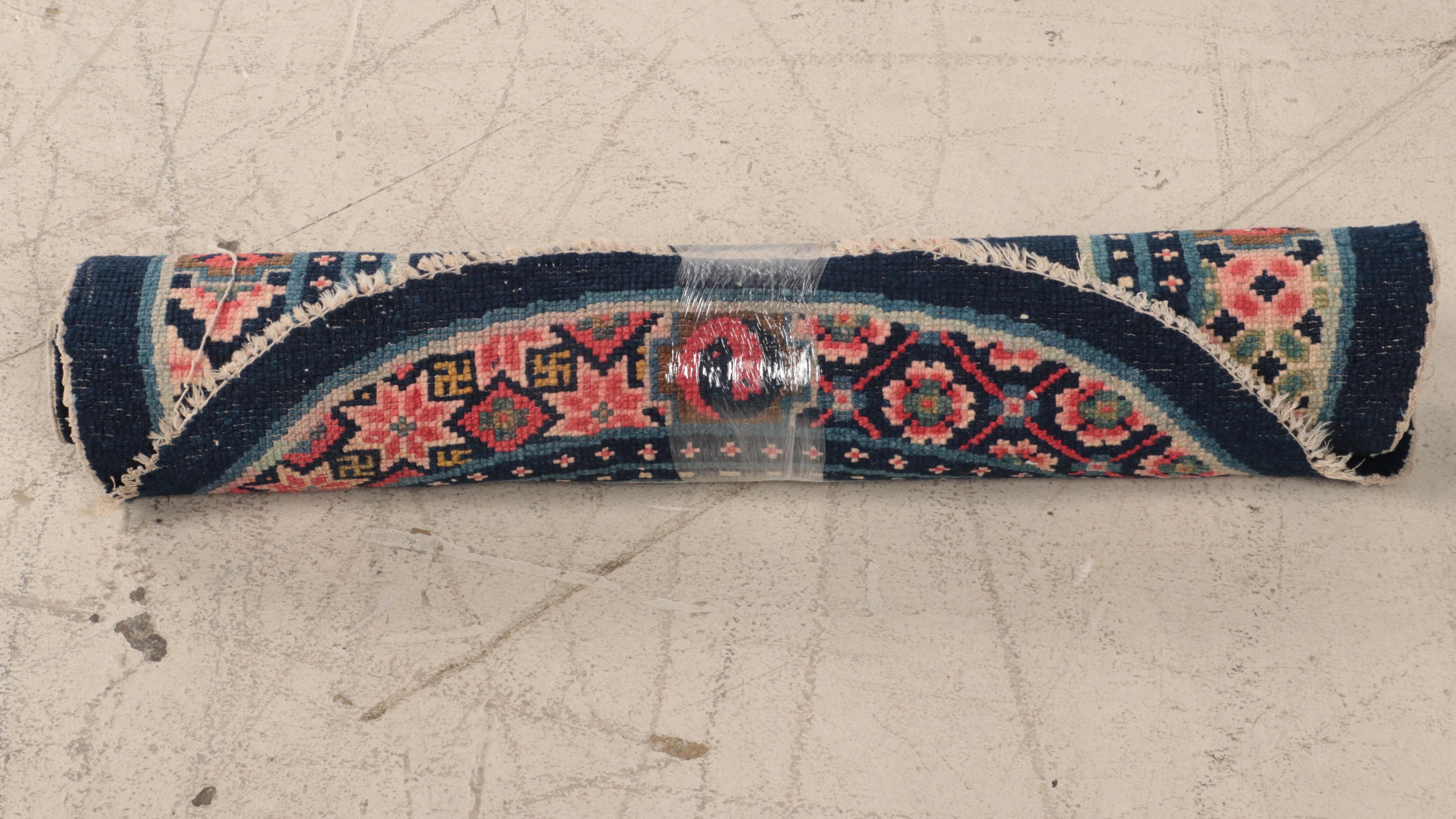 2'1 x 4'2 Tibetan Hand-Knotted Saddle Blanket