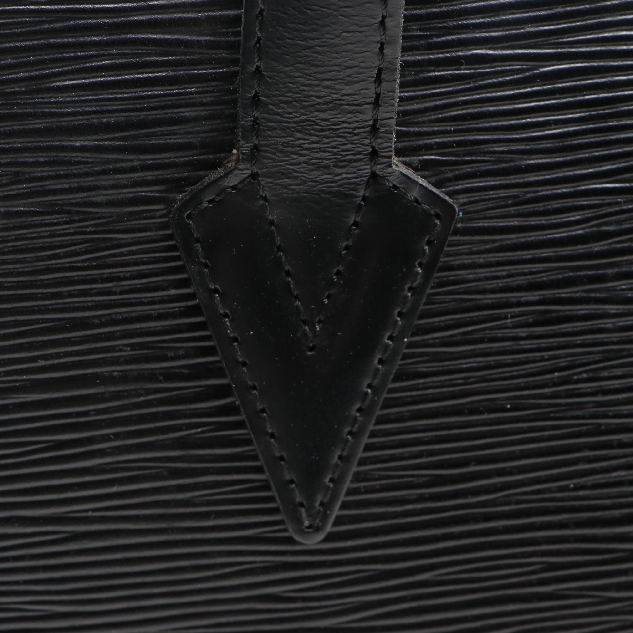 Louis Vuitton Saint Jacques GM Bag in Black Epi Leather