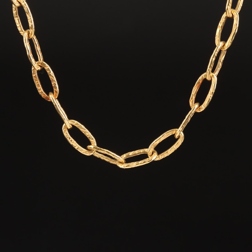 Italian 14K Cable Chain Necklace