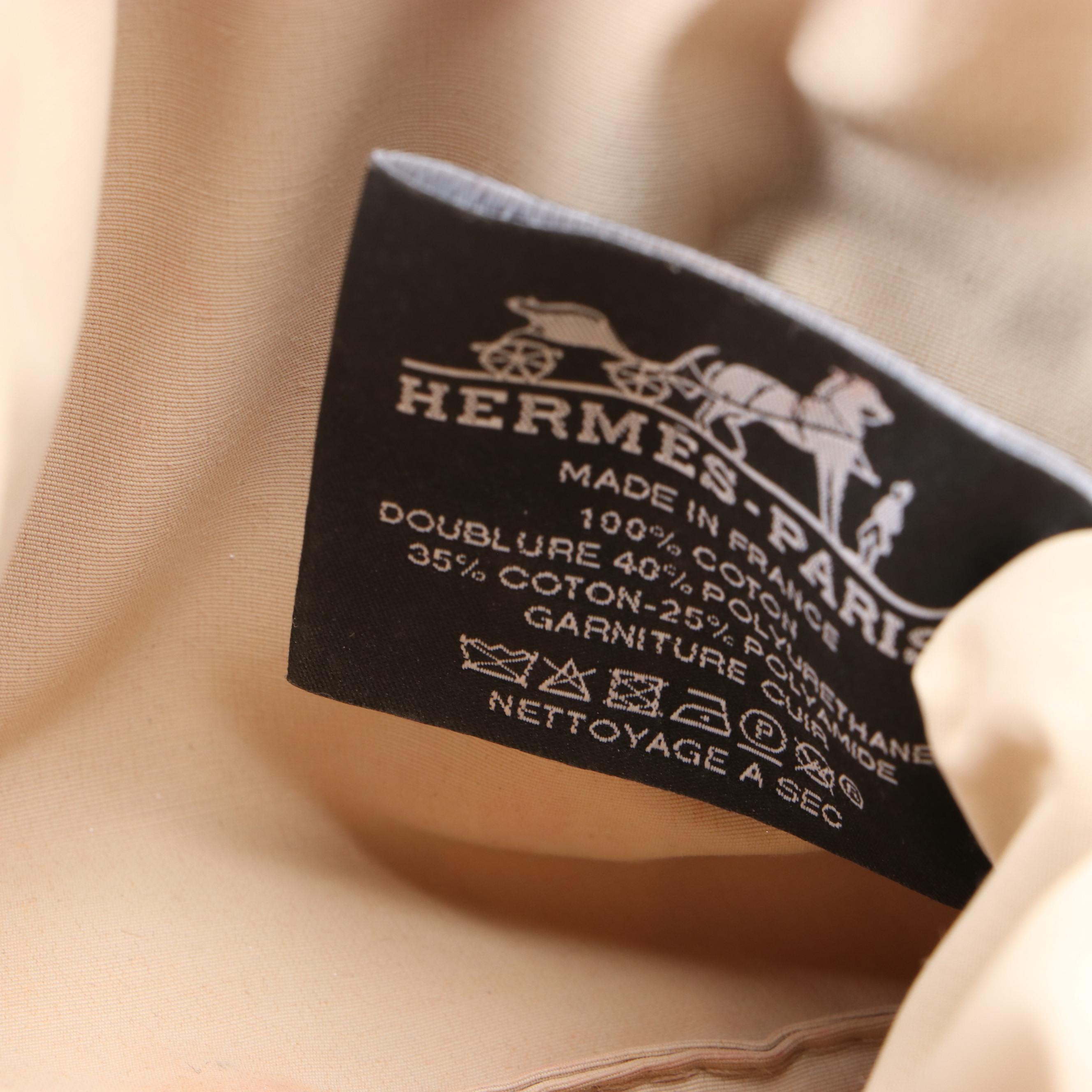 Hermès Bolide Mini Travel Pouch in Dark Pink Cotton Canvas with Leather Trim