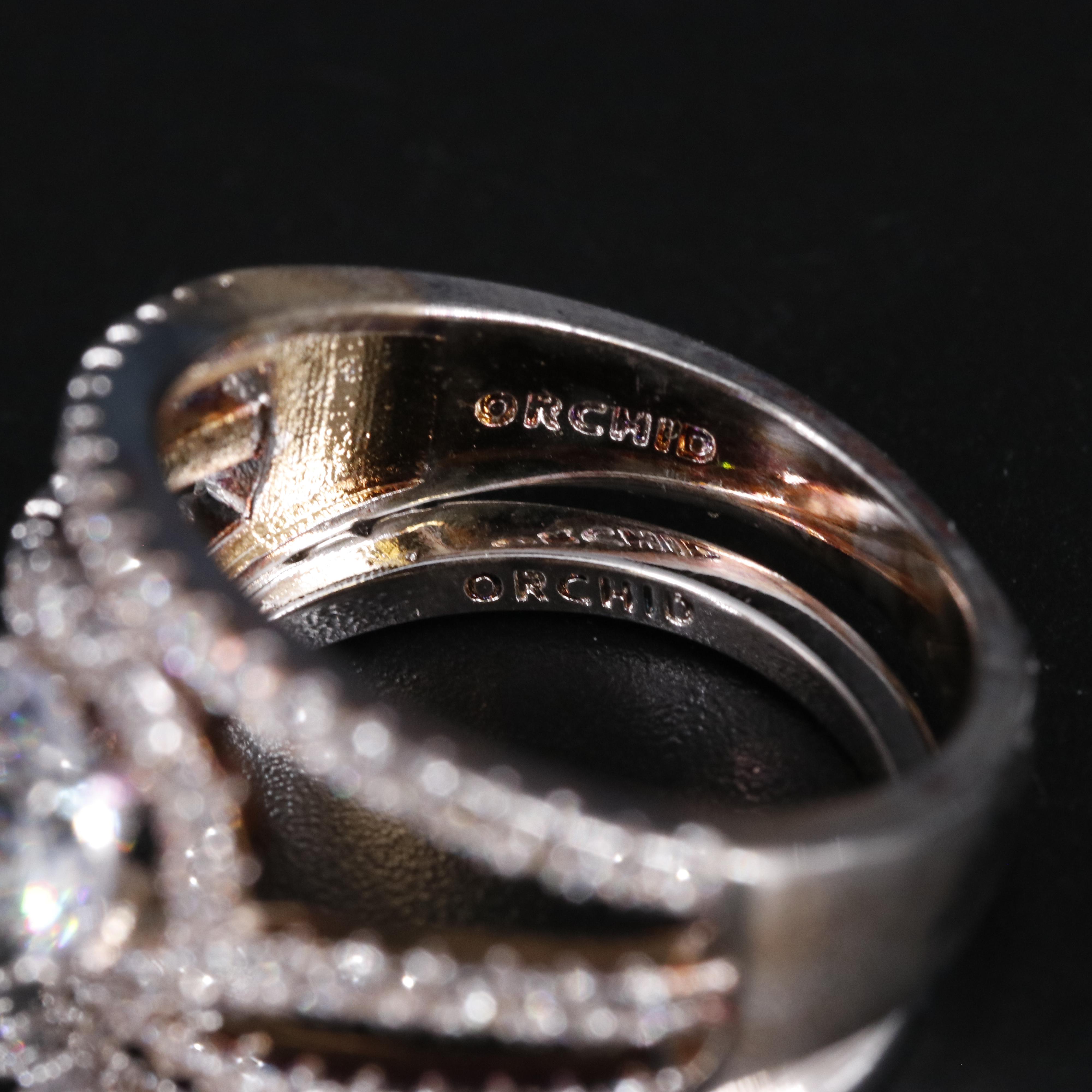 Cubic Zirconia Ring and Enhancer Band