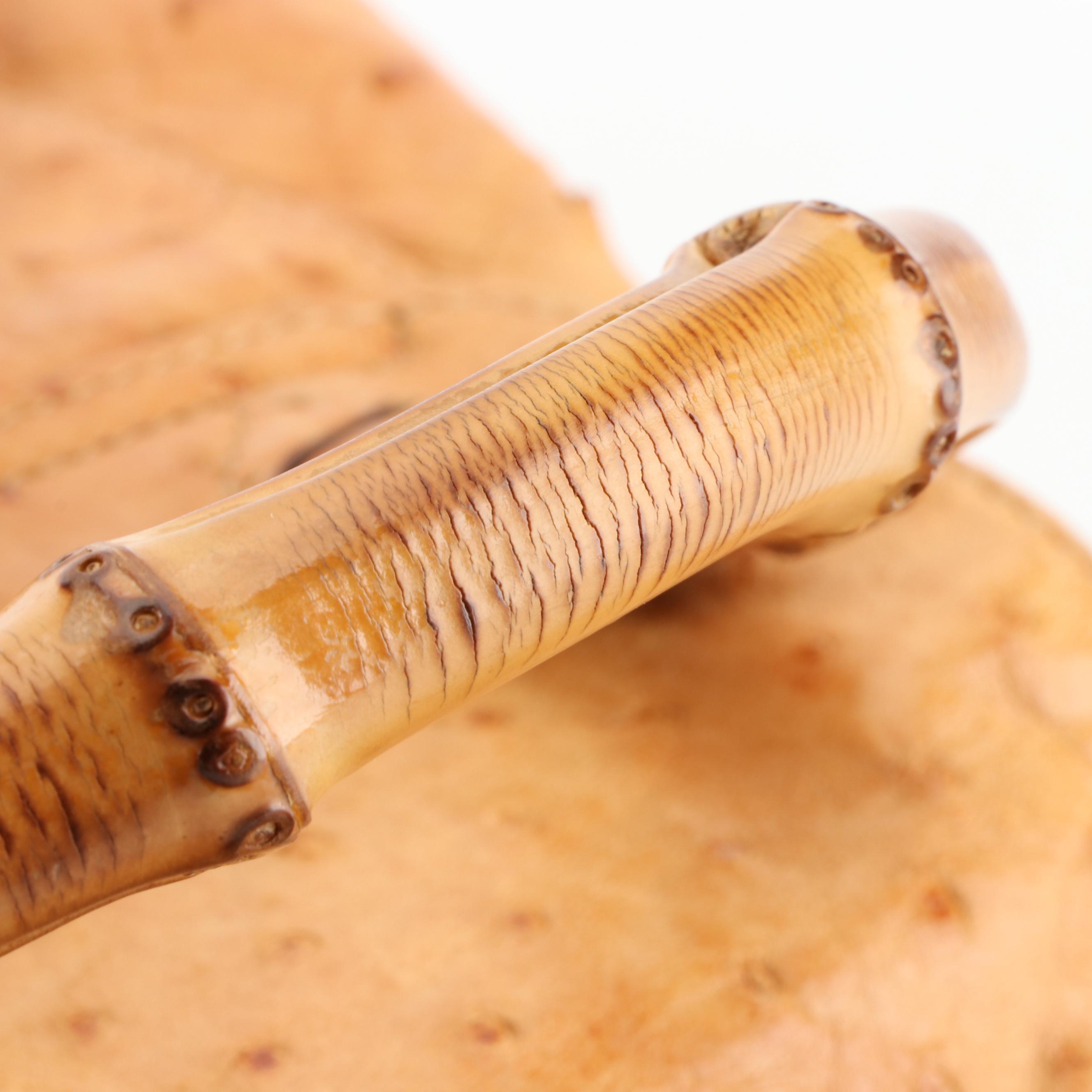 Gucci Bamboo Rucksack Backpack in Ostrich Leather