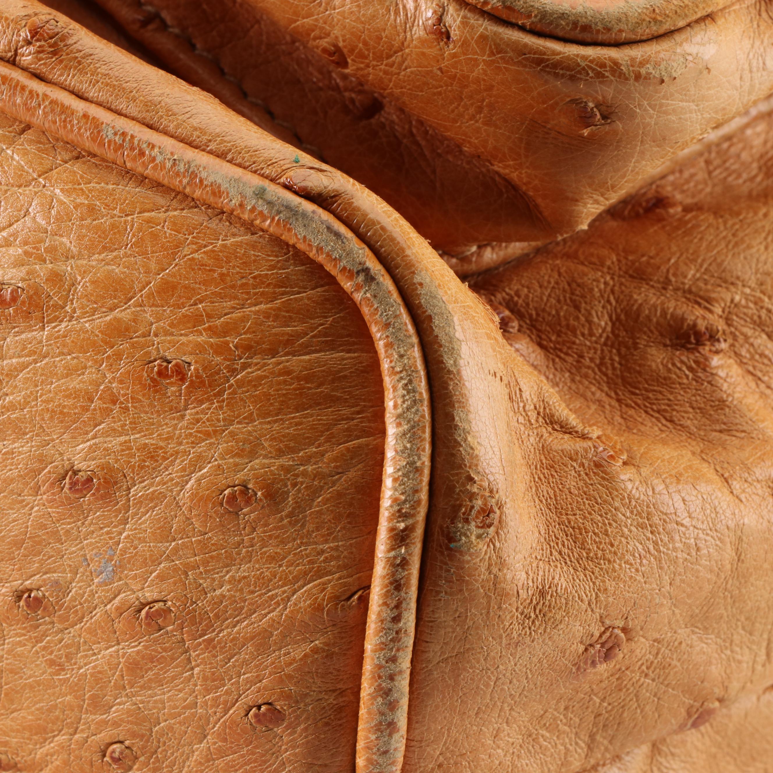 Gucci Bamboo Rucksack Backpack in Ostrich Leather