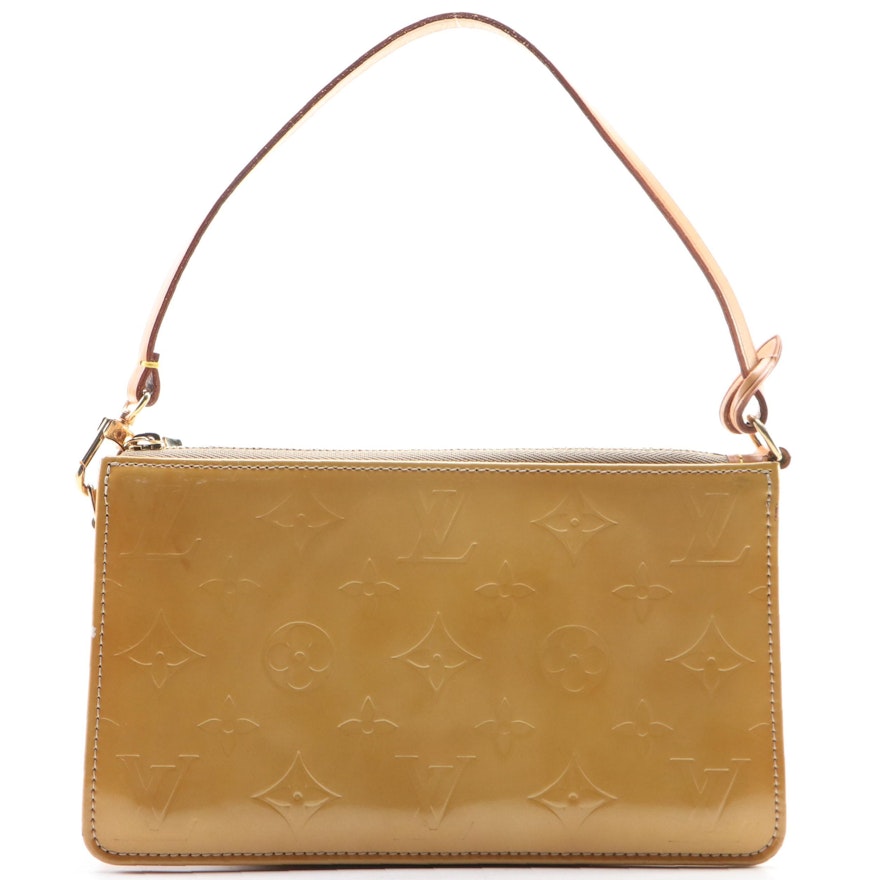 Louis Vuitton Pochette Accessoires in Monogram Vernis and Vachetta Leather