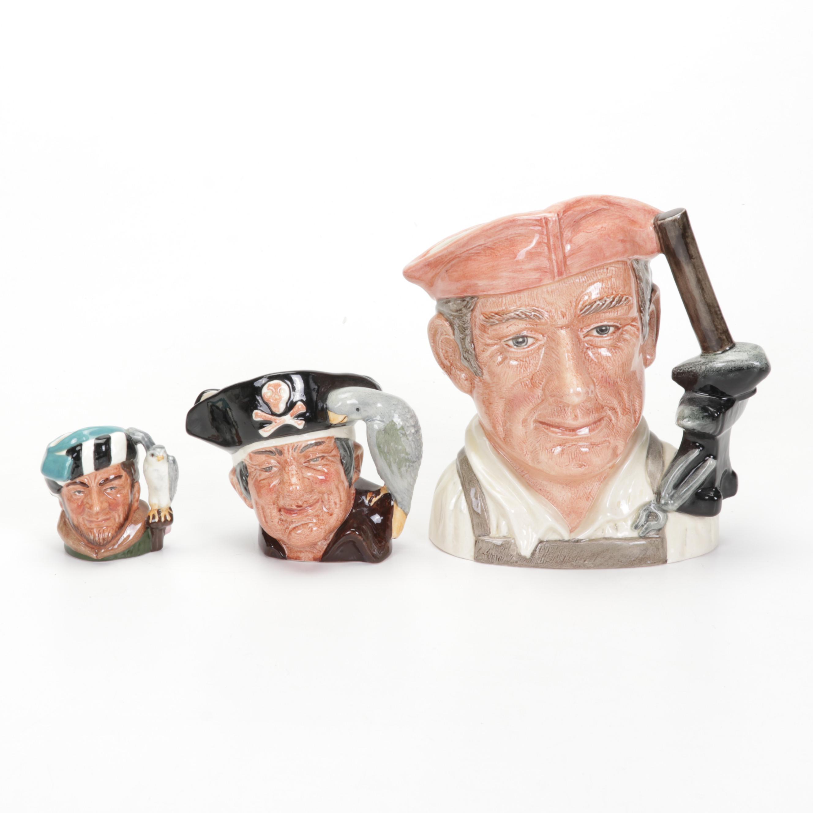 Royal Doulton Toby Jugs & Figurines, Theodore Haviland Bird Trinket Dish, & More