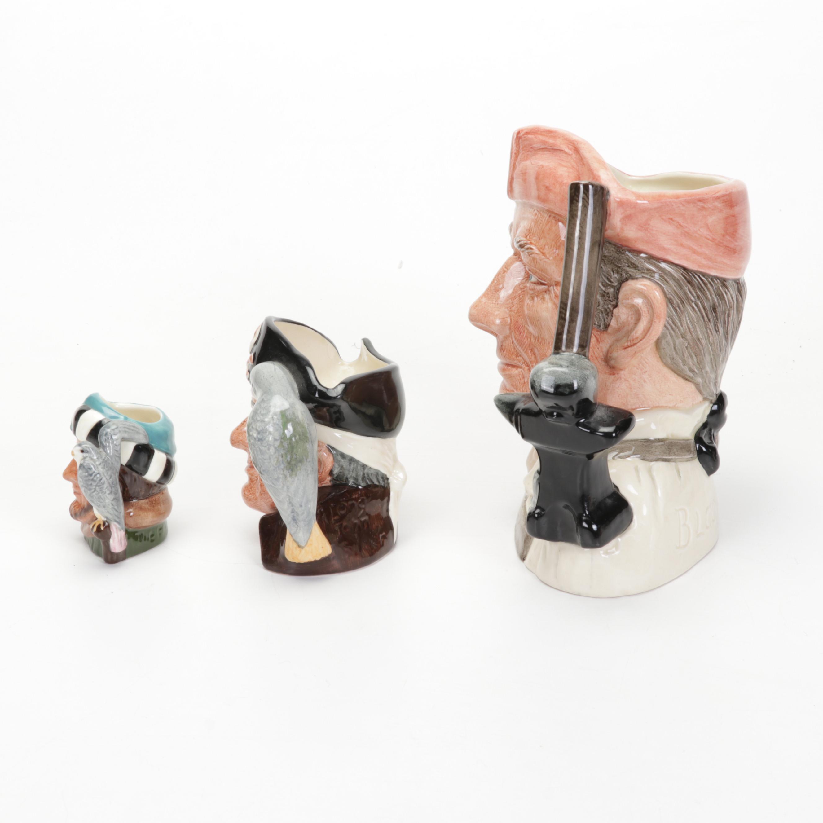 Royal Doulton Toby Jugs & Figurines, Theodore Haviland Bird Trinket Dish, & More