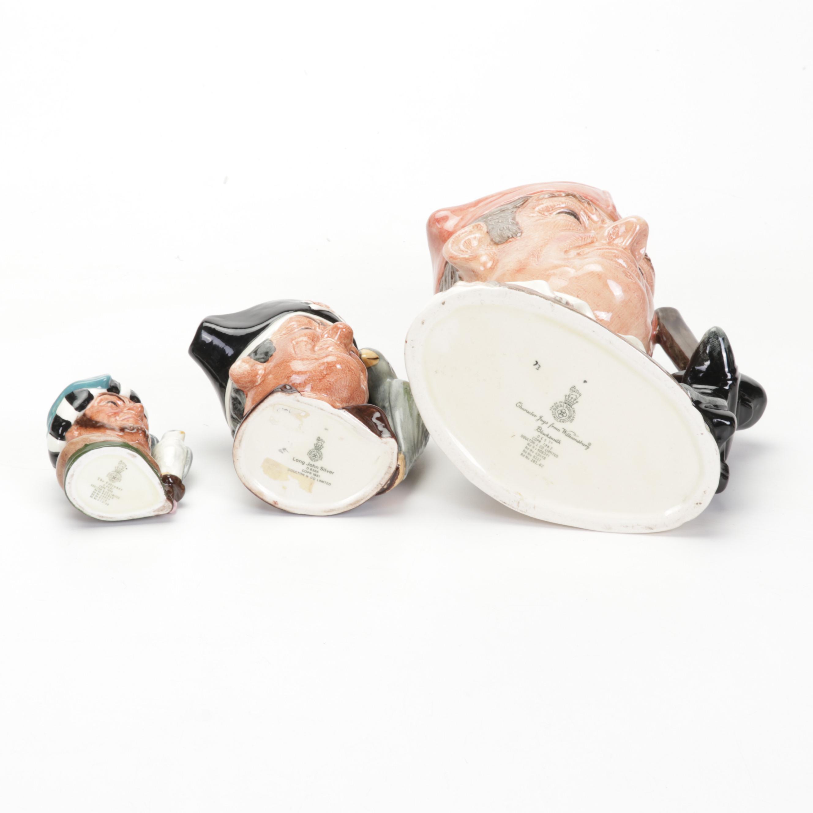 Royal Doulton Toby Jugs & Figurines, Theodore Haviland Bird Trinket Dish, & More