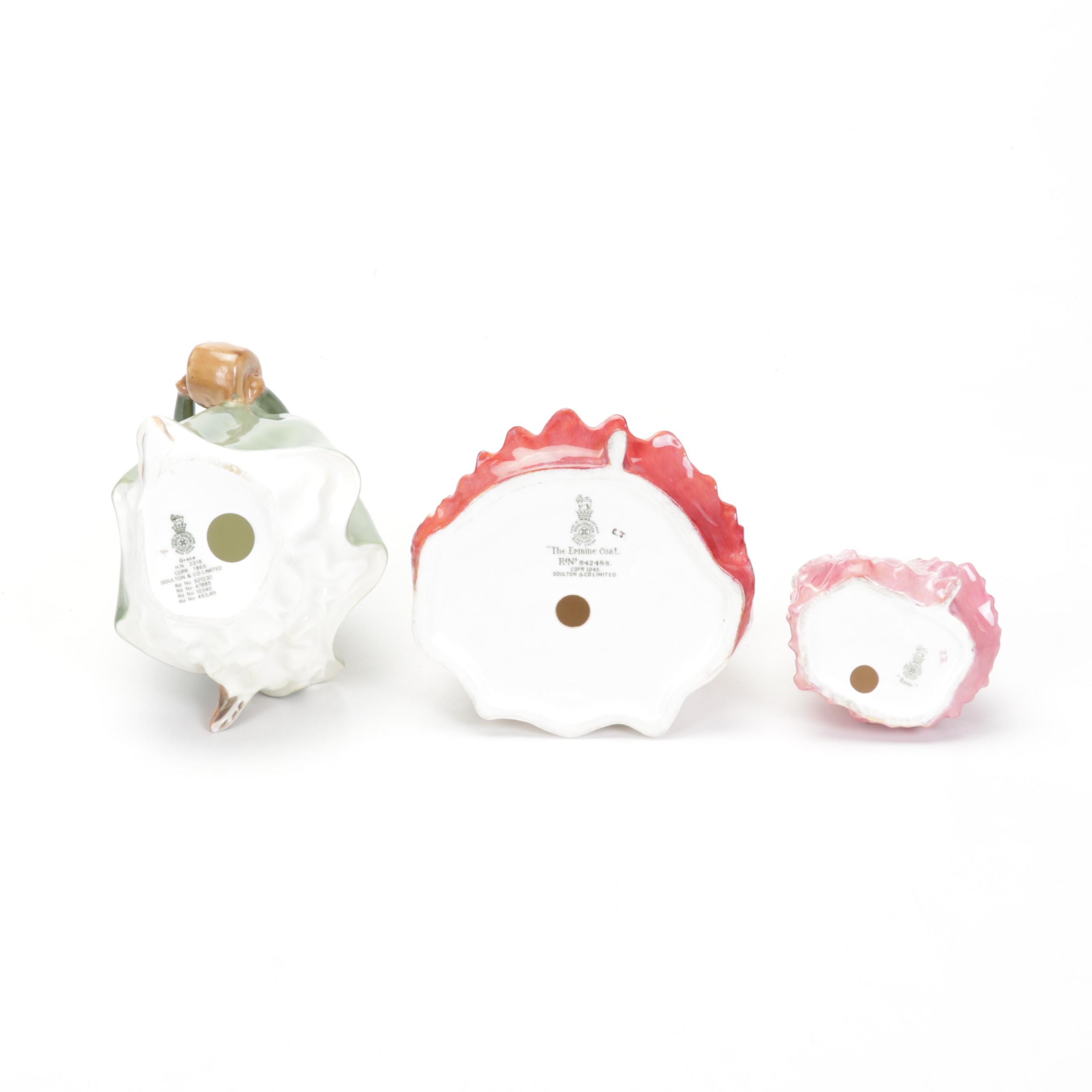 Royal Doulton Toby Jugs & Figurines, Theodore Haviland Bird Trinket Dish, & More