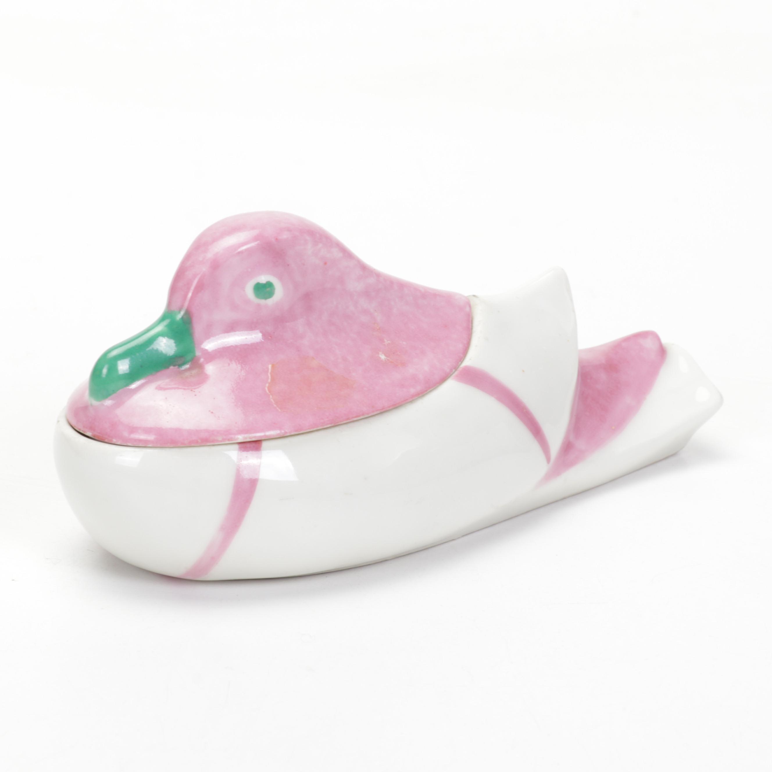 Royal Doulton Toby Jugs & Figurines, Theodore Haviland Bird Trinket Dish, & More