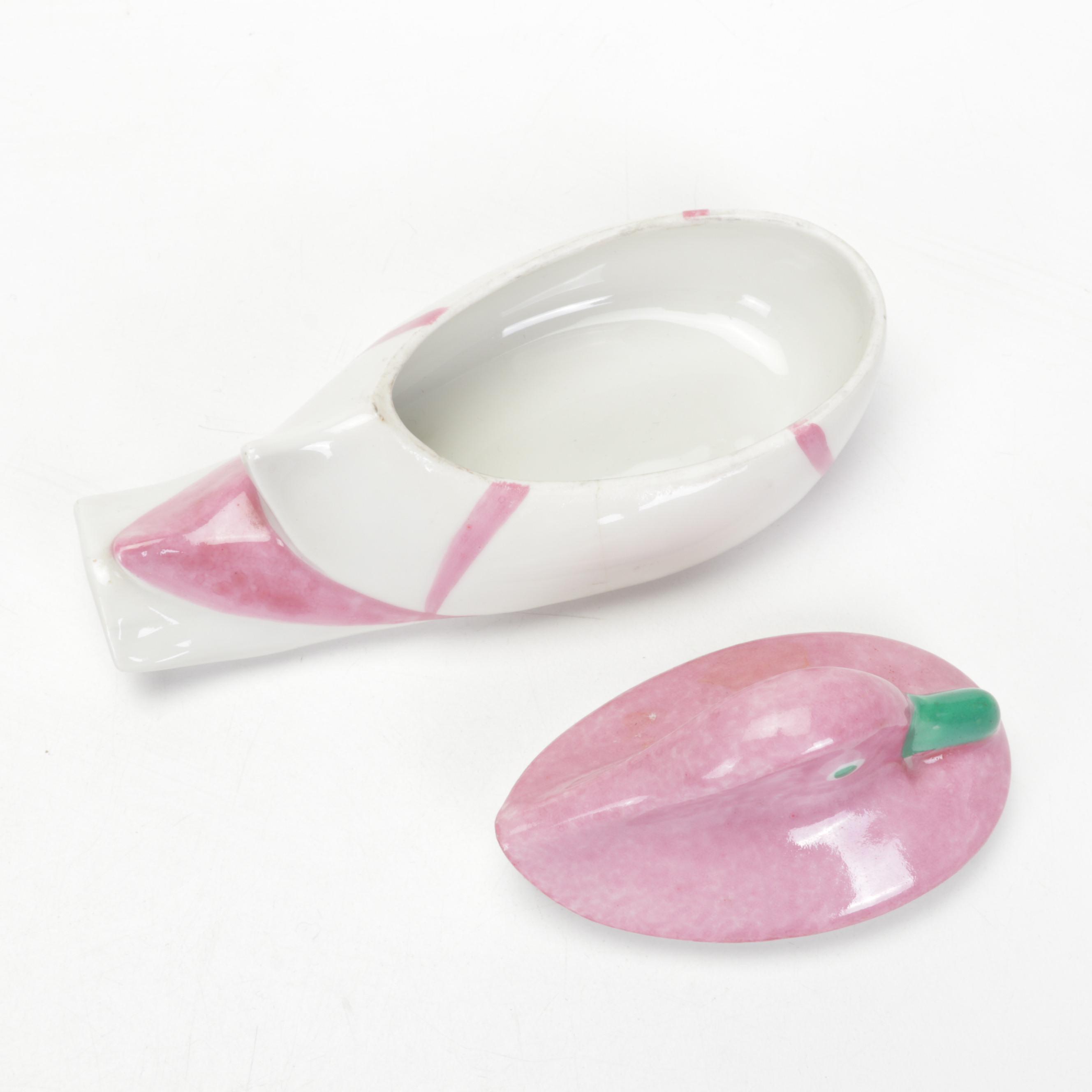 Royal Doulton Toby Jugs & Figurines, Theodore Haviland Bird Trinket Dish, & More