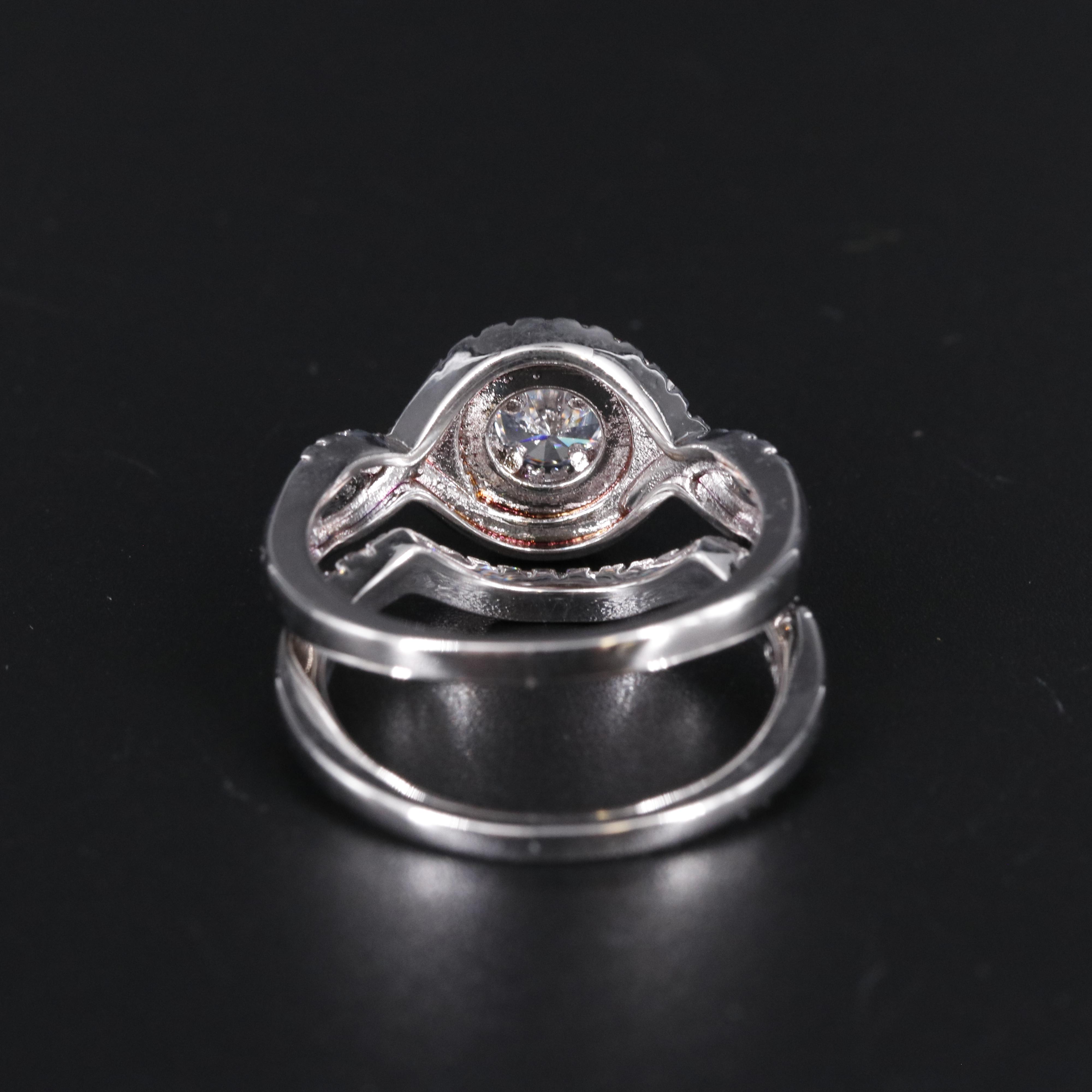 Cubic Zirconia Ring and Enhancer Band