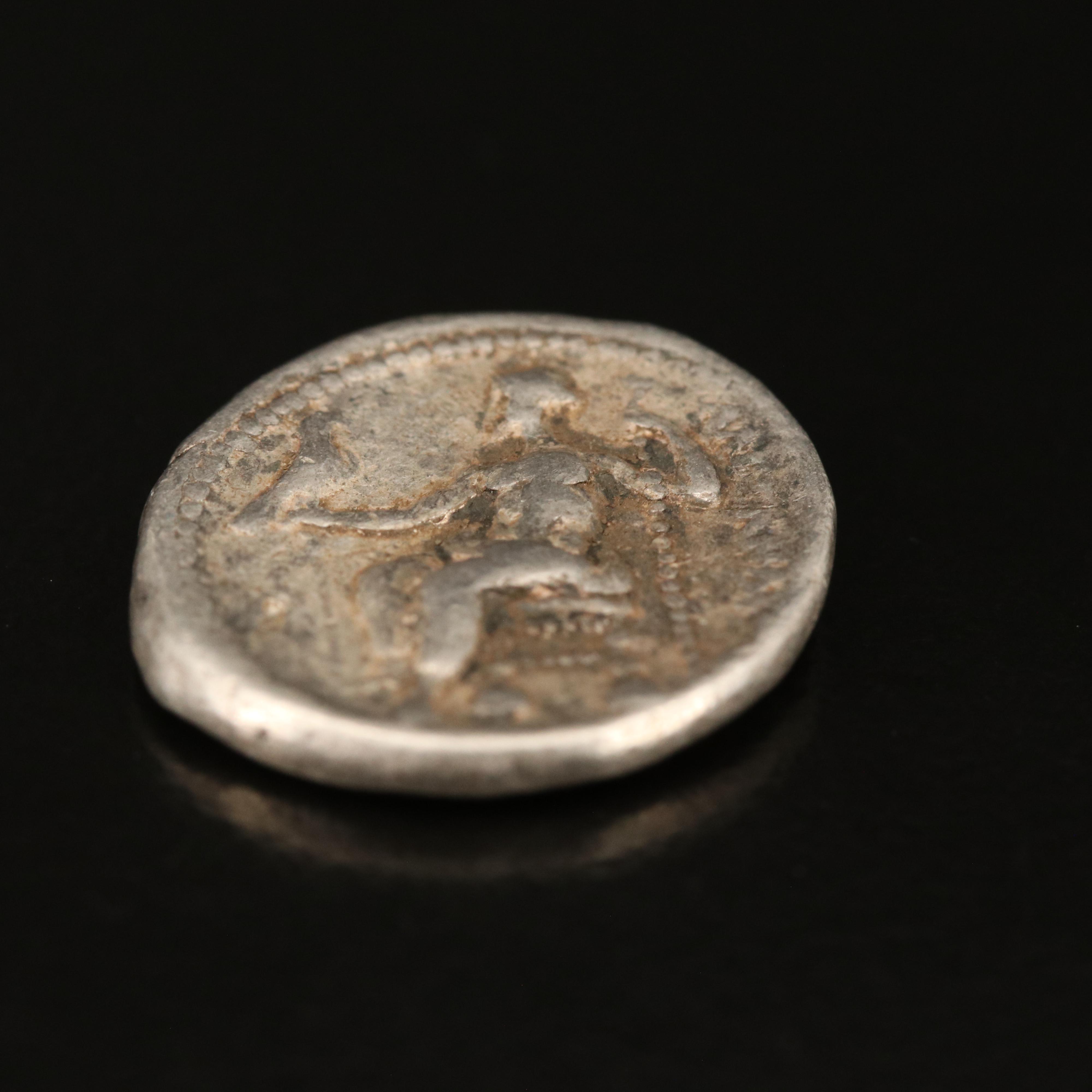 Ancient Macedonia AR Drachm, ca. 300 BC