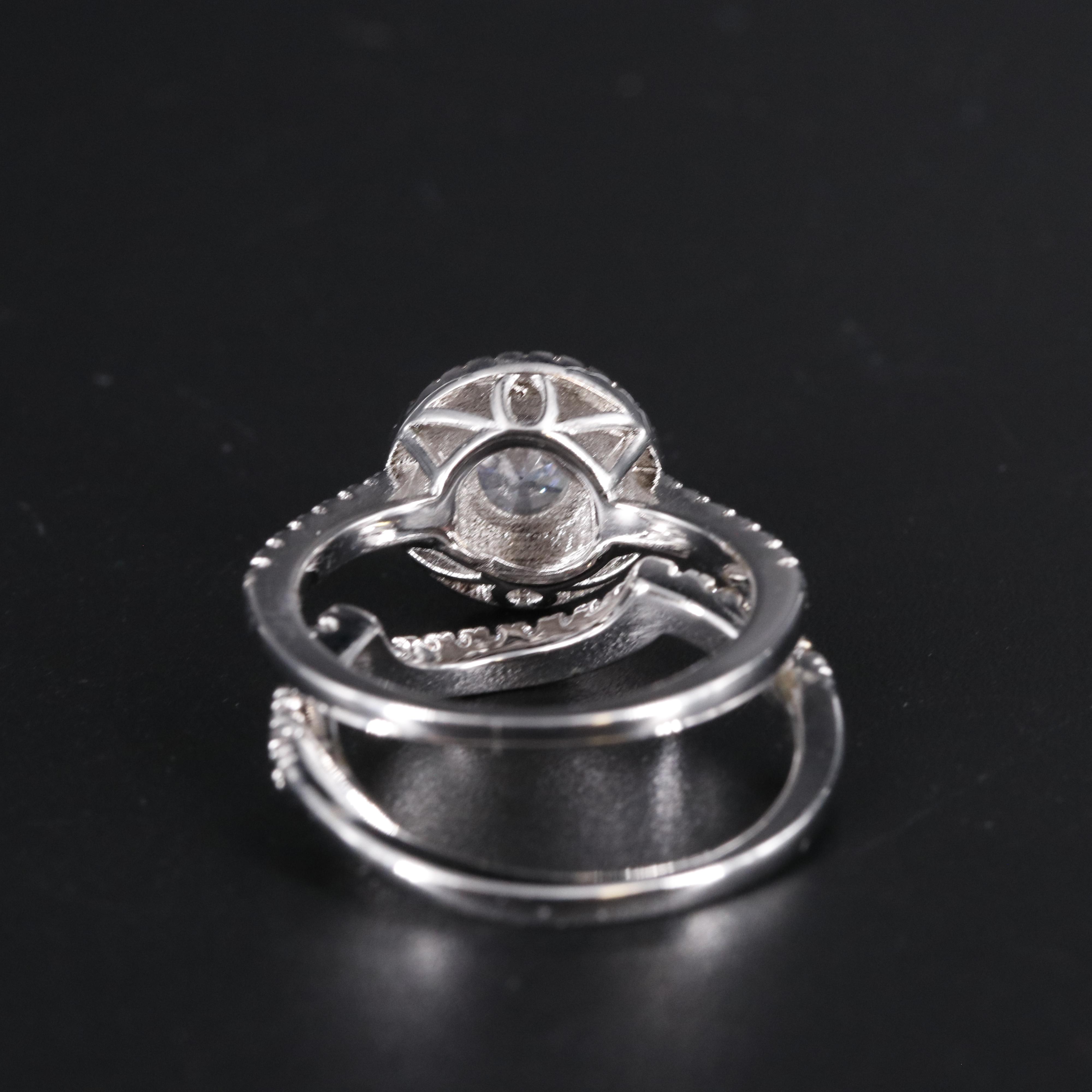 Cubic Zirconia Ring and Enhancer Band