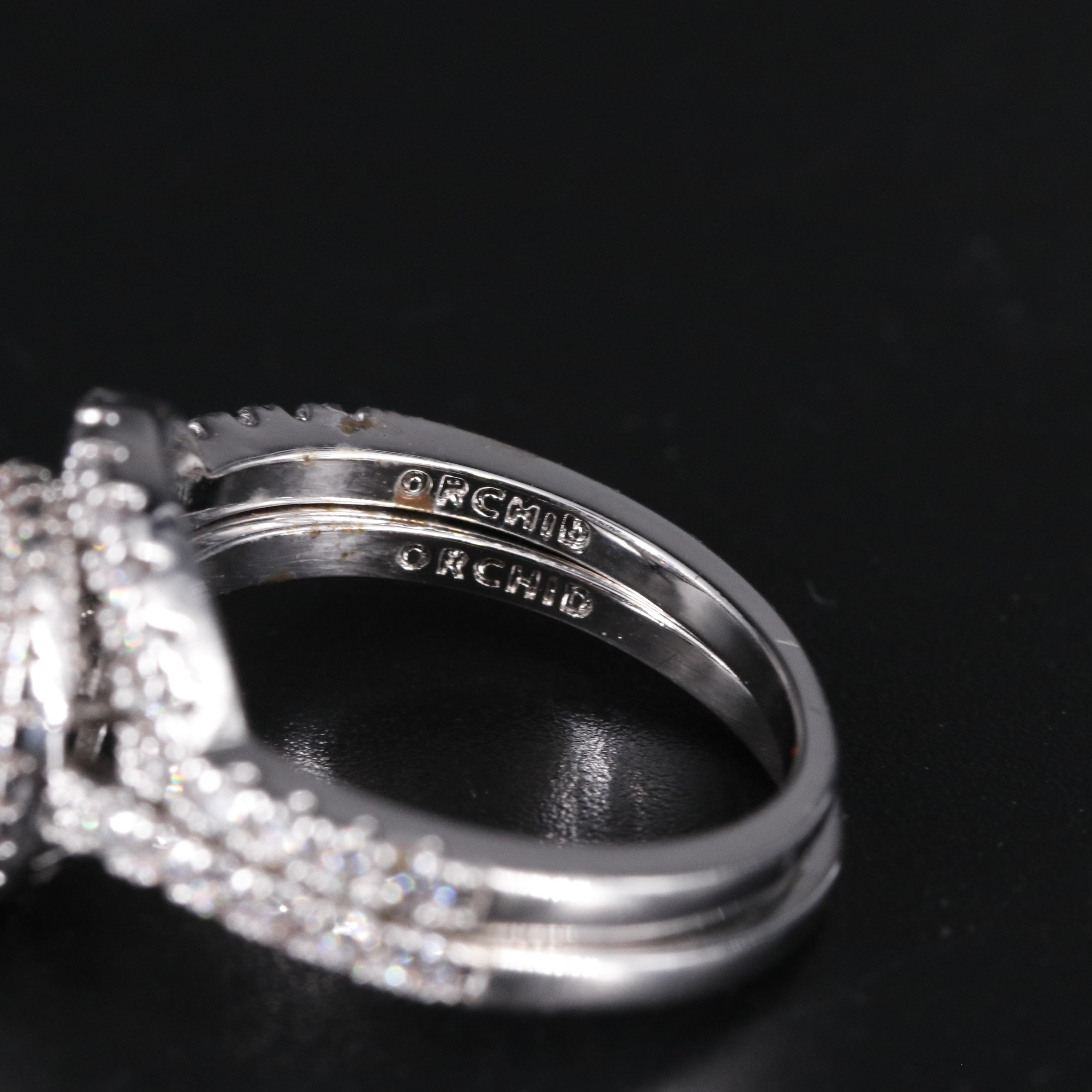 Cubic Zirconia Ring and Enhancer Band