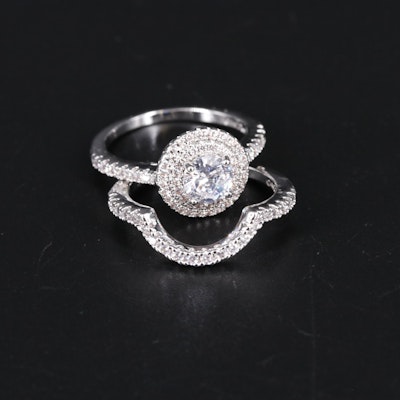 Cubic Zirconia Ring and Enhancer Band