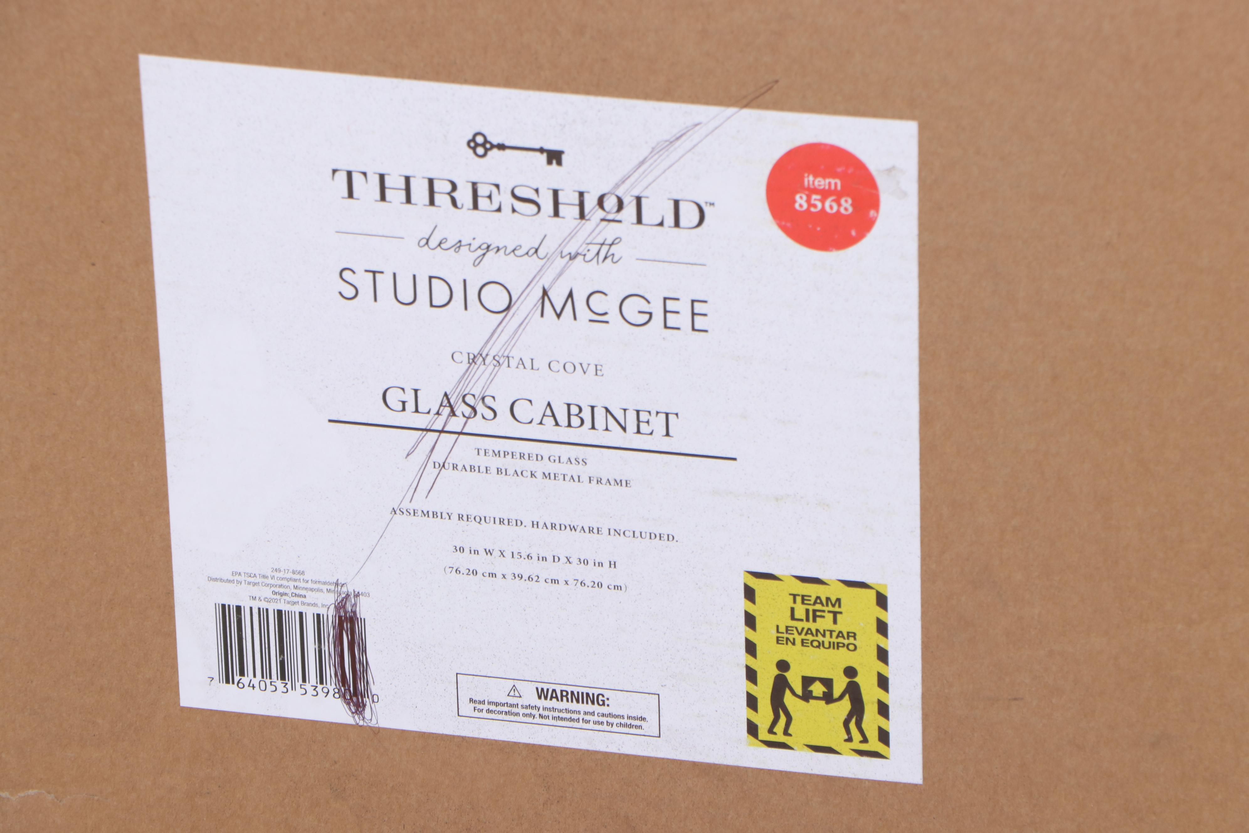 Threshold with Studio McGee Crystal Cove Glass Cabinet