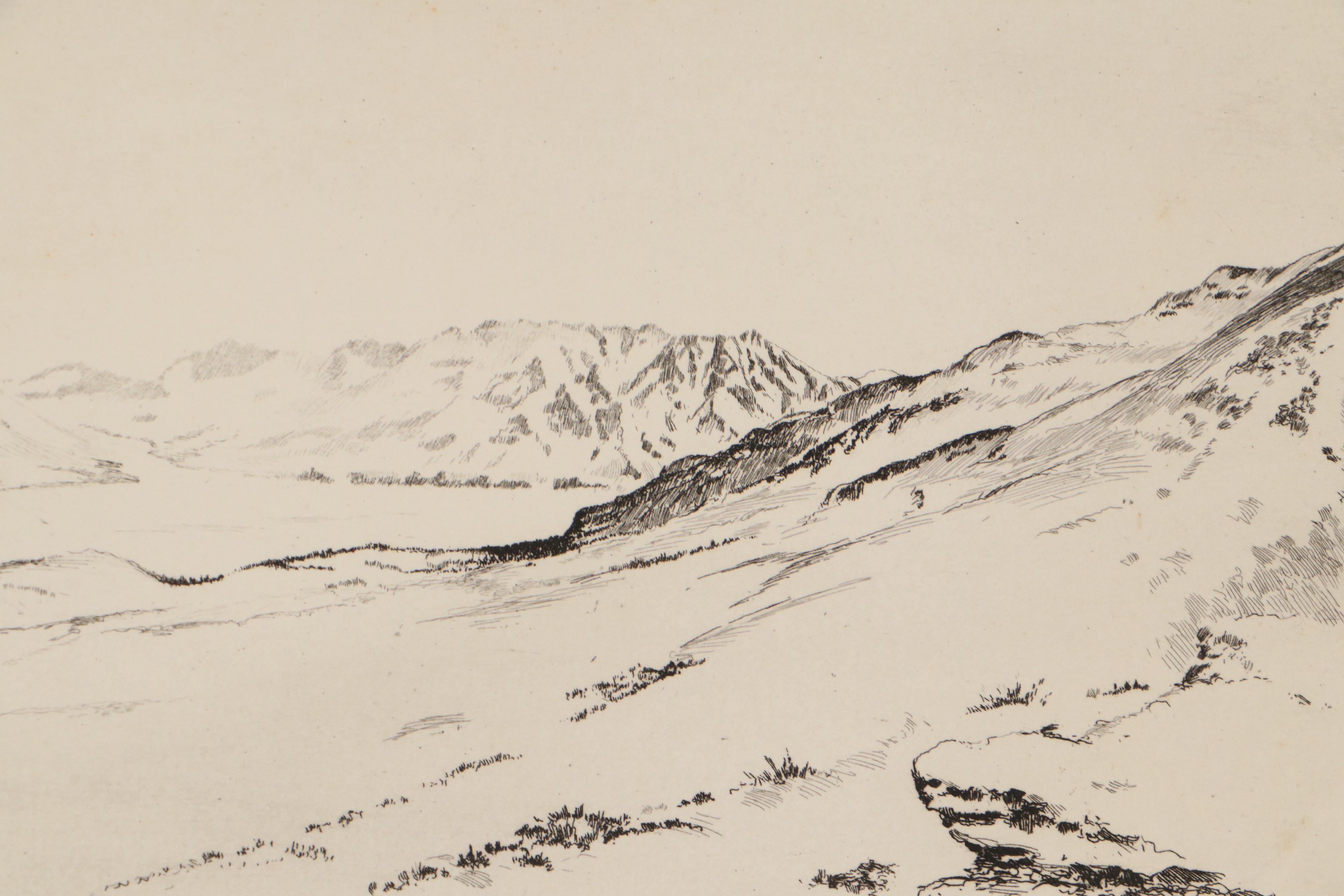 Lee Sturges Etching Including "Wet Snow," Circa 1930