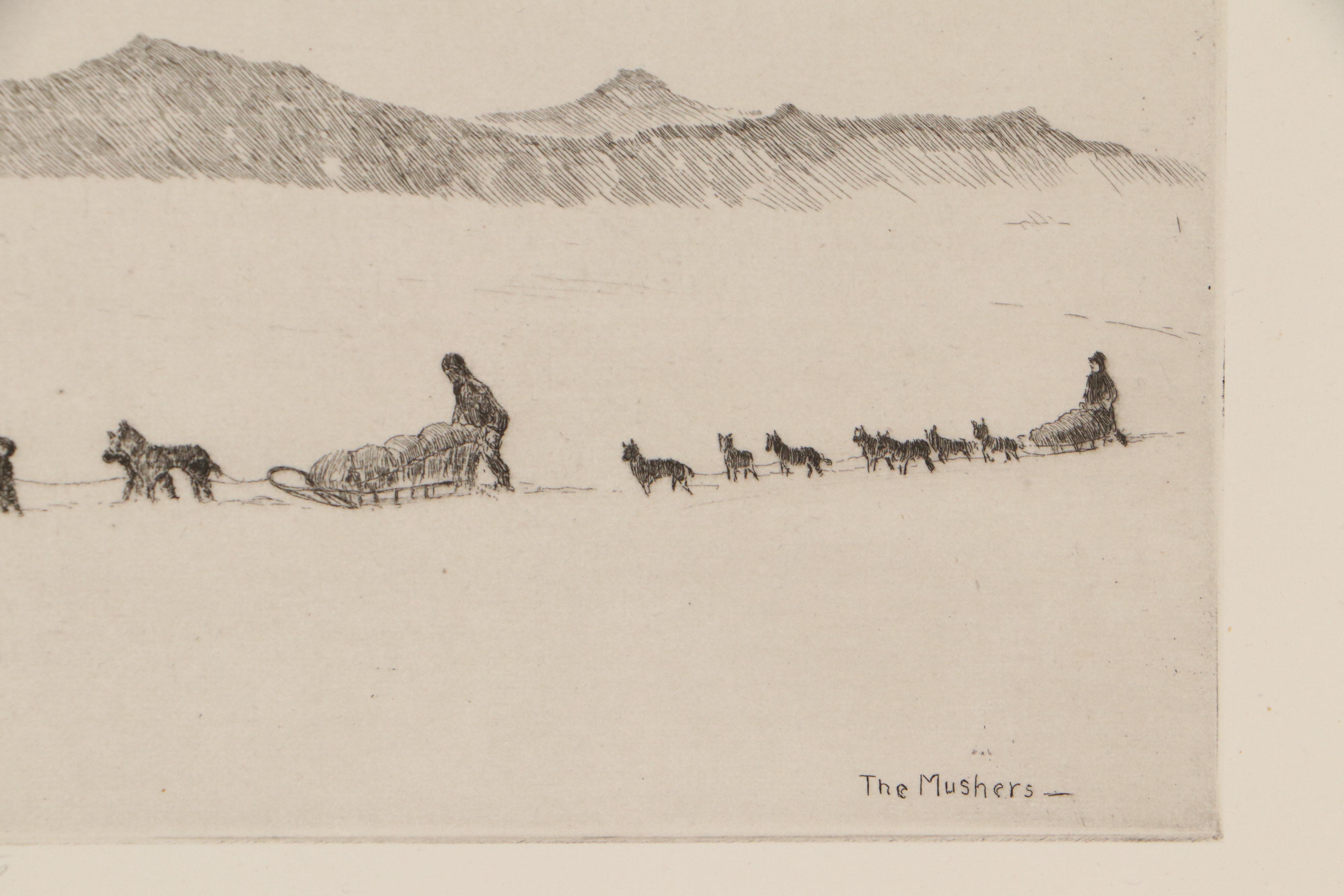 Lee Sturges Etching Including "Wet Snow," Circa 1930