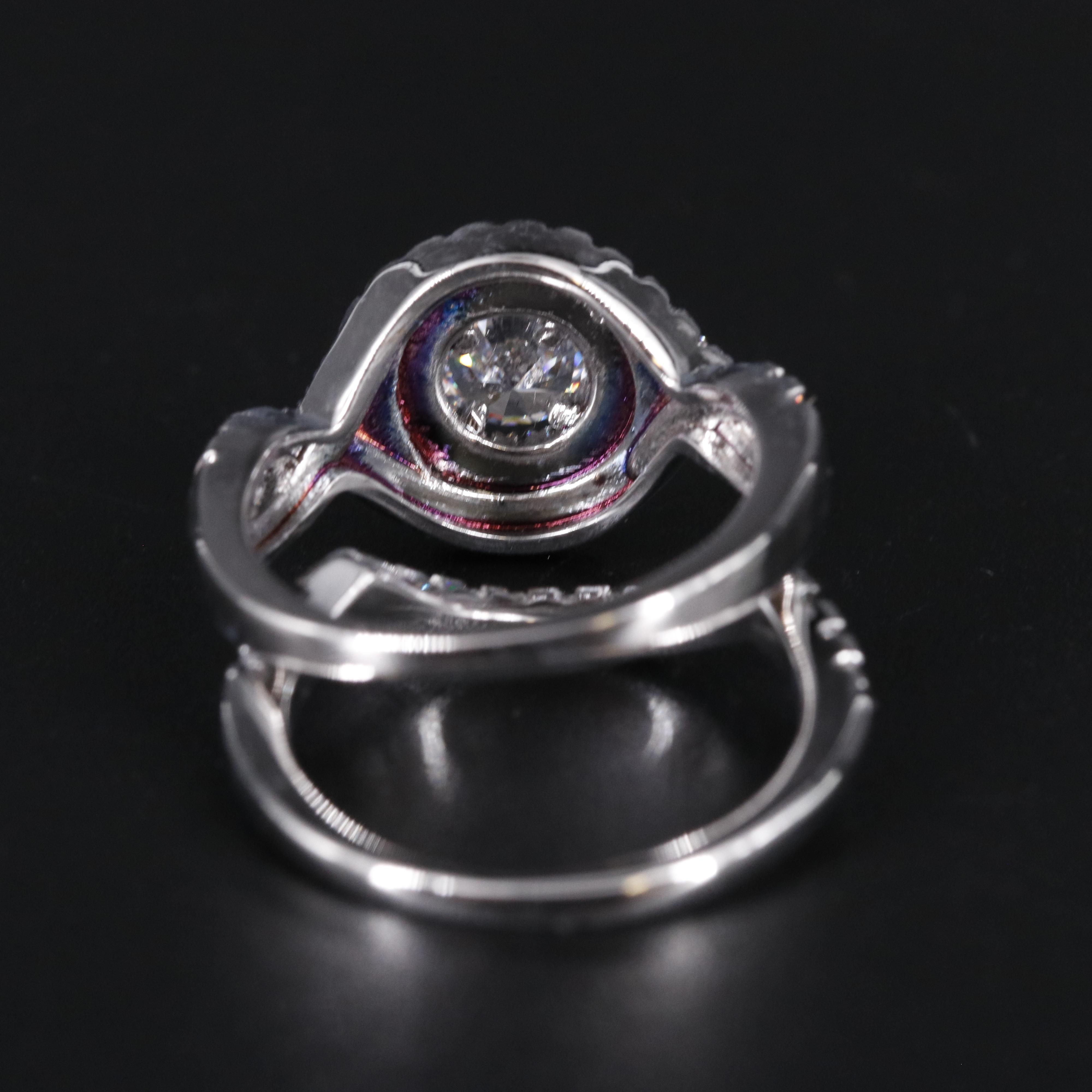 Cubic Zirconia Ring and Enhancer Band