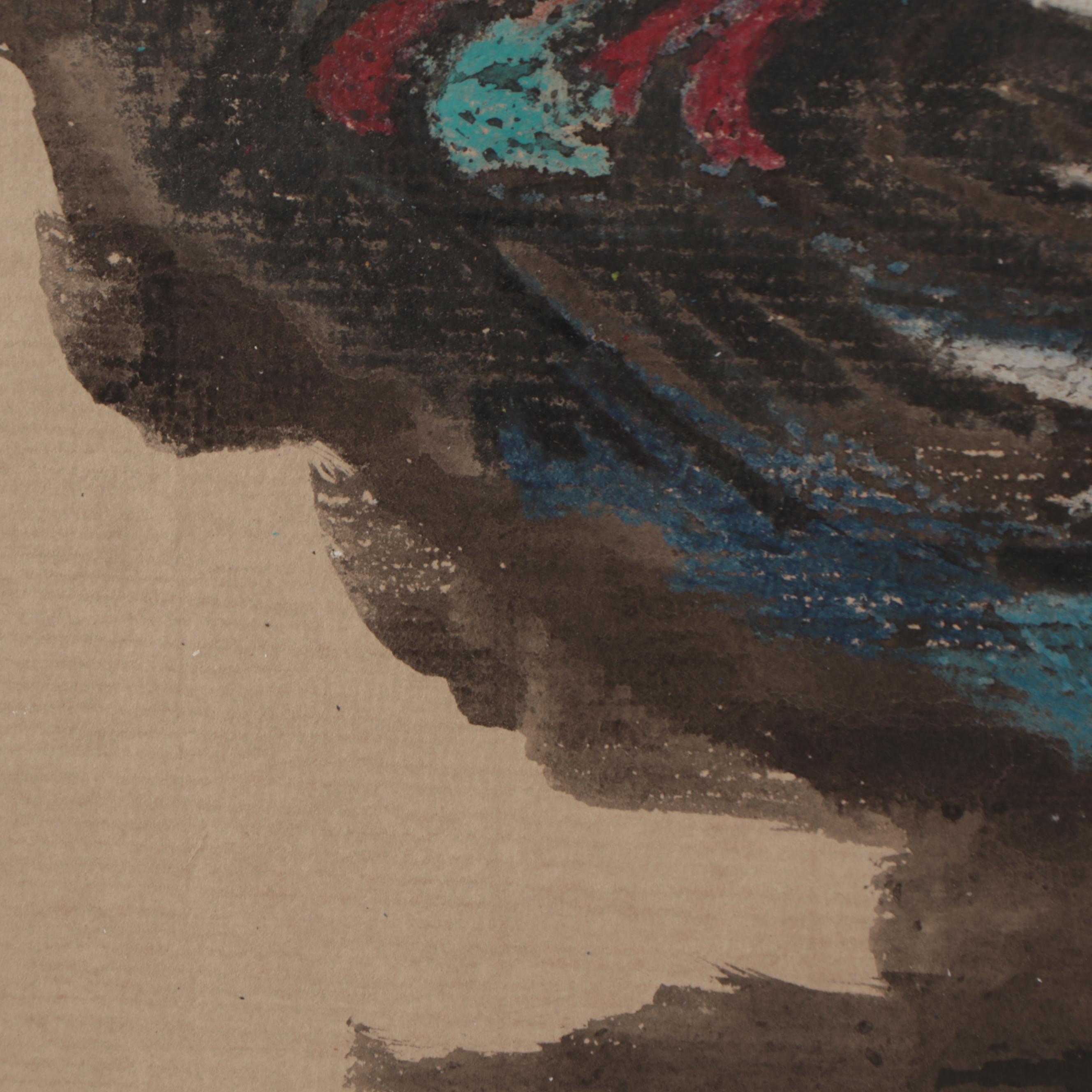 Leonard Maurer Drawing "Bird of Prey," 1957