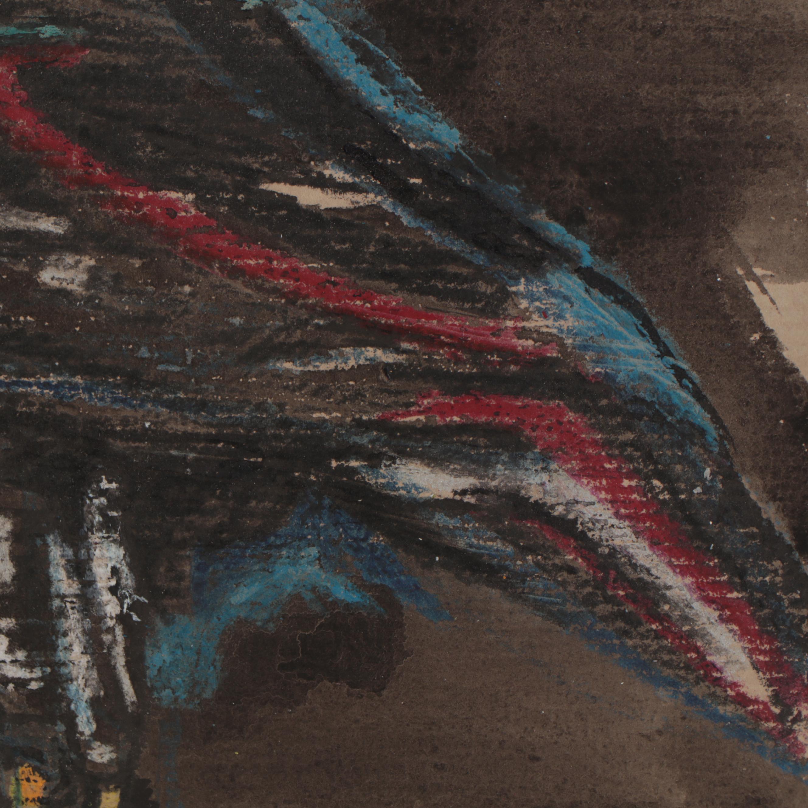 Leonard Maurer Drawing "Bird of Prey," 1957