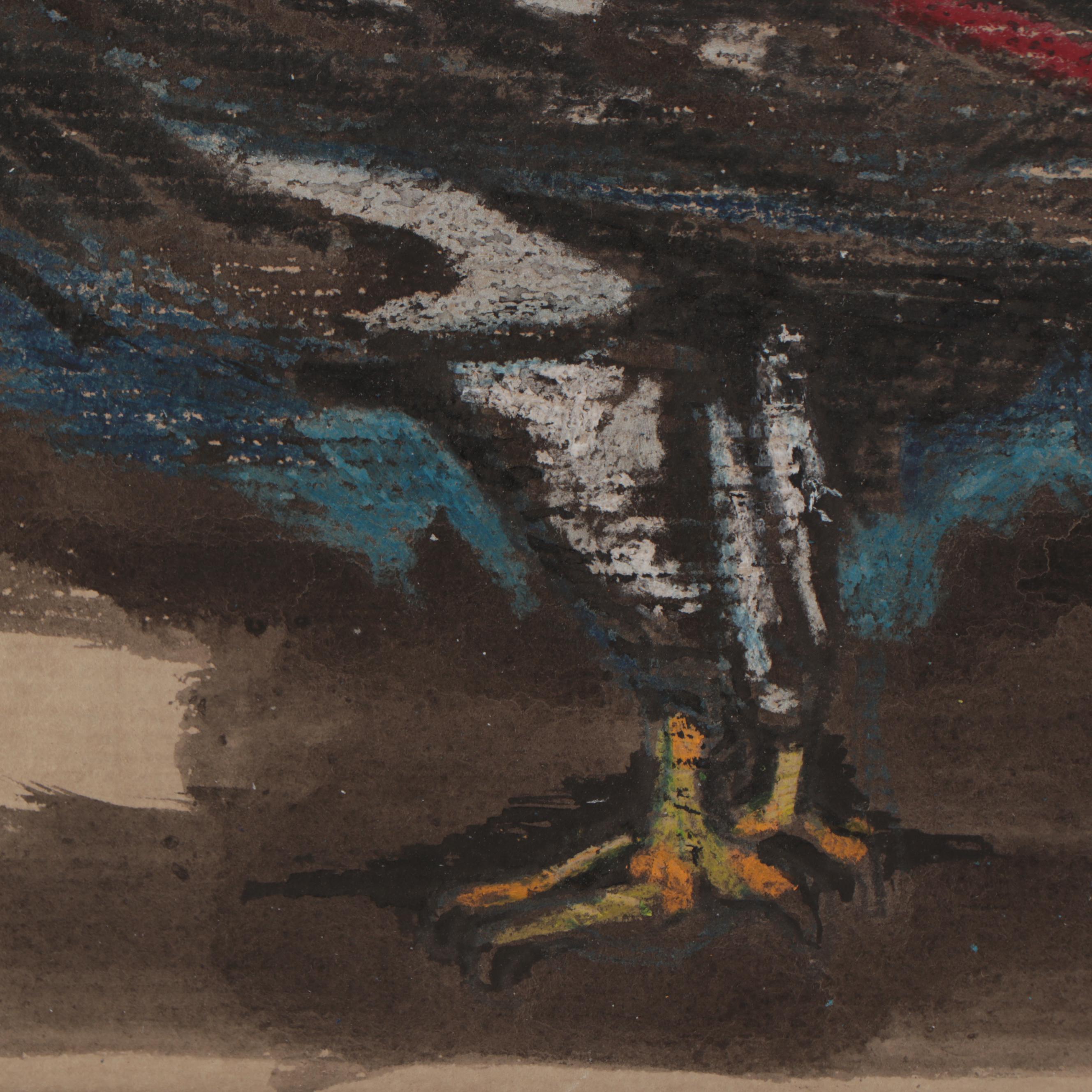 Leonard Maurer Drawing "Bird of Prey," 1957