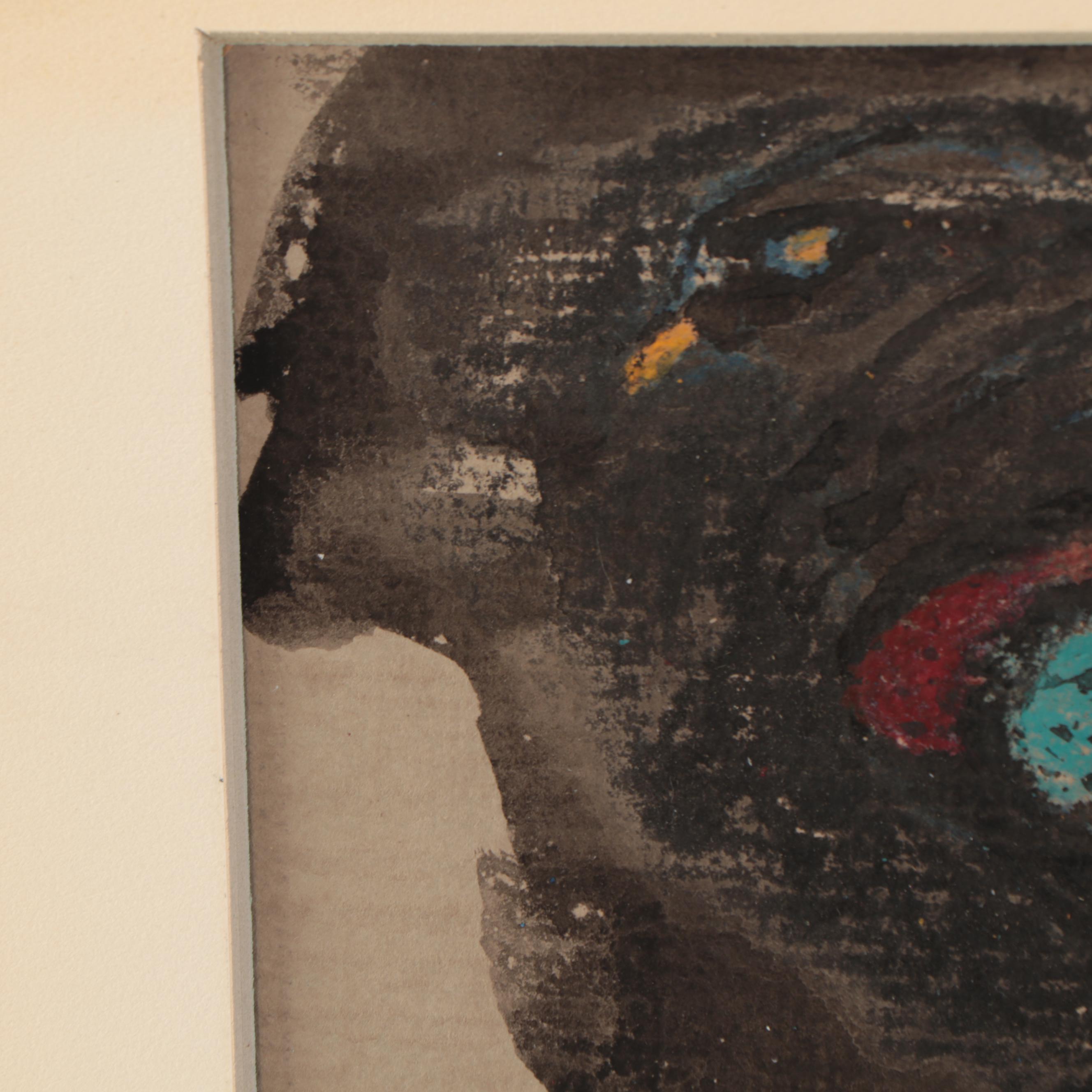 Leonard Maurer Drawing "Bird of Prey," 1957