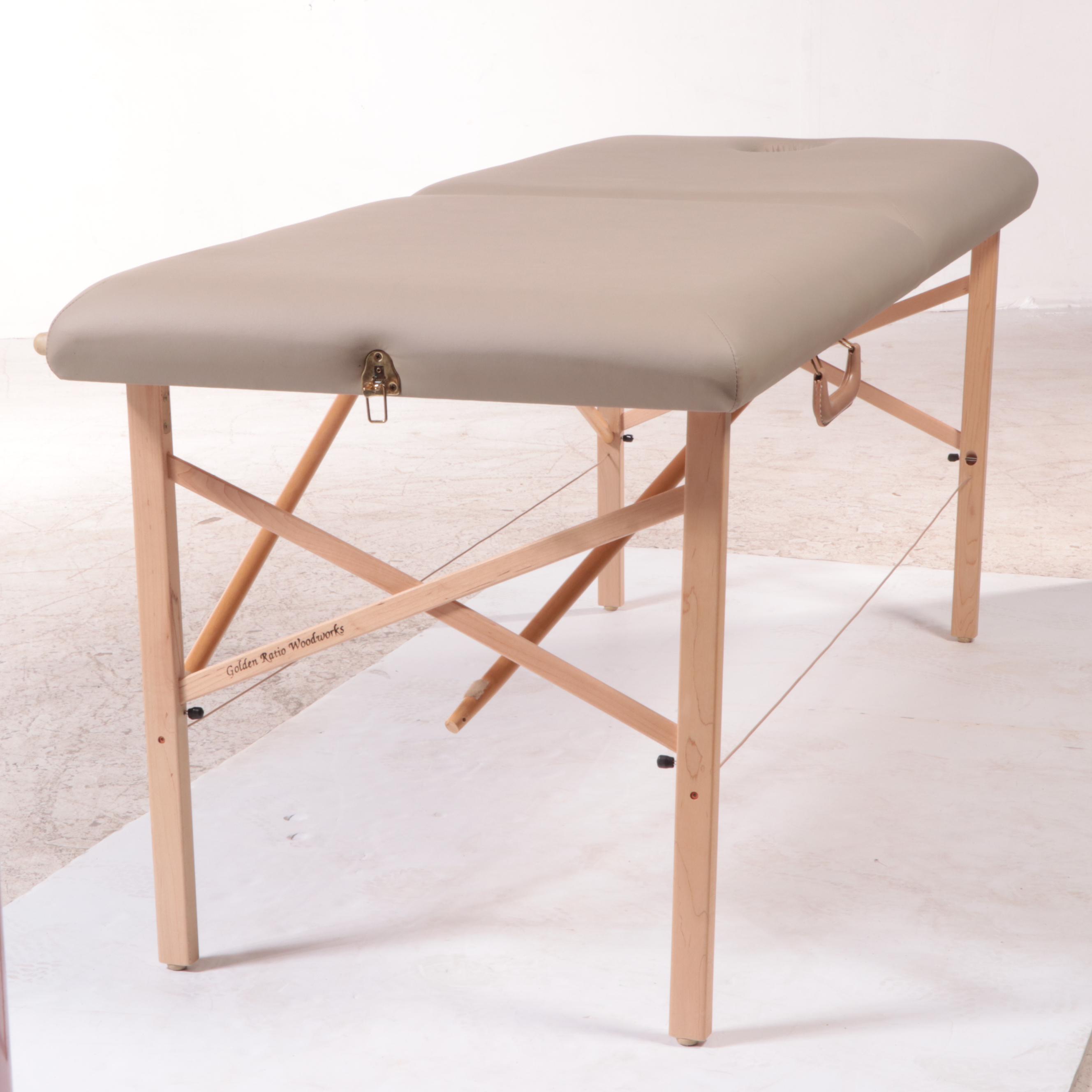 Golden Ratio Woodworks Folding Massage Table